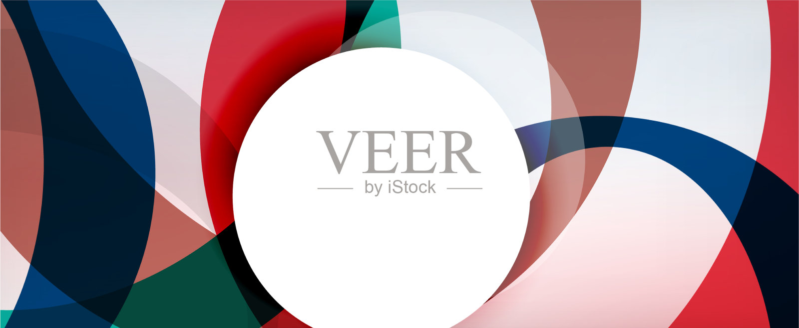 环形几何形状o字母重复插画图片素材