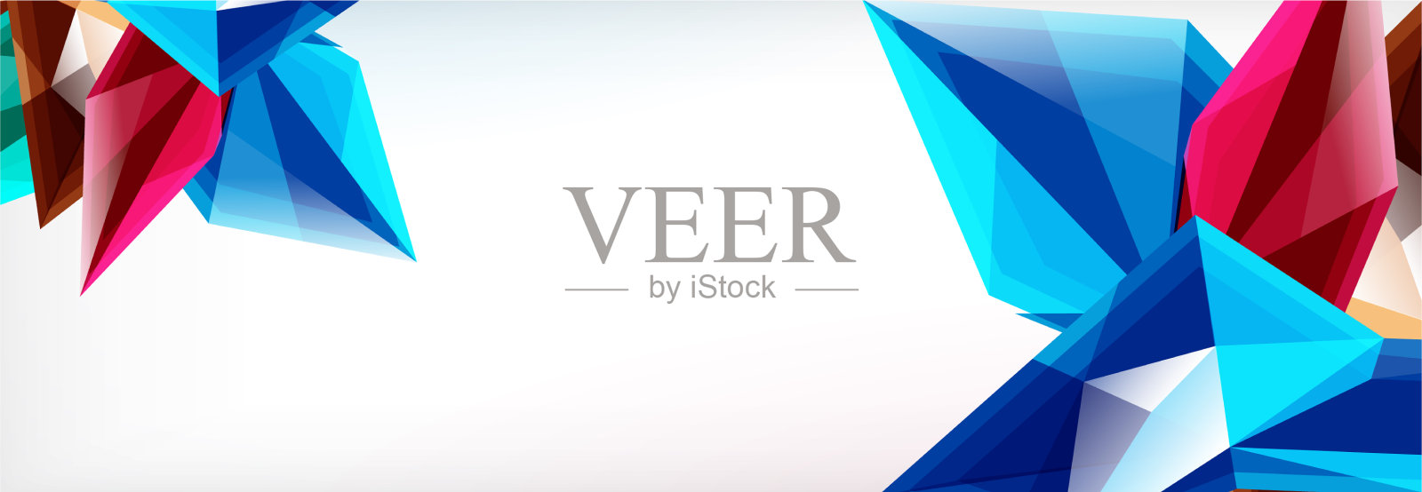 三维三角形和金字塔抽象插画图片素材