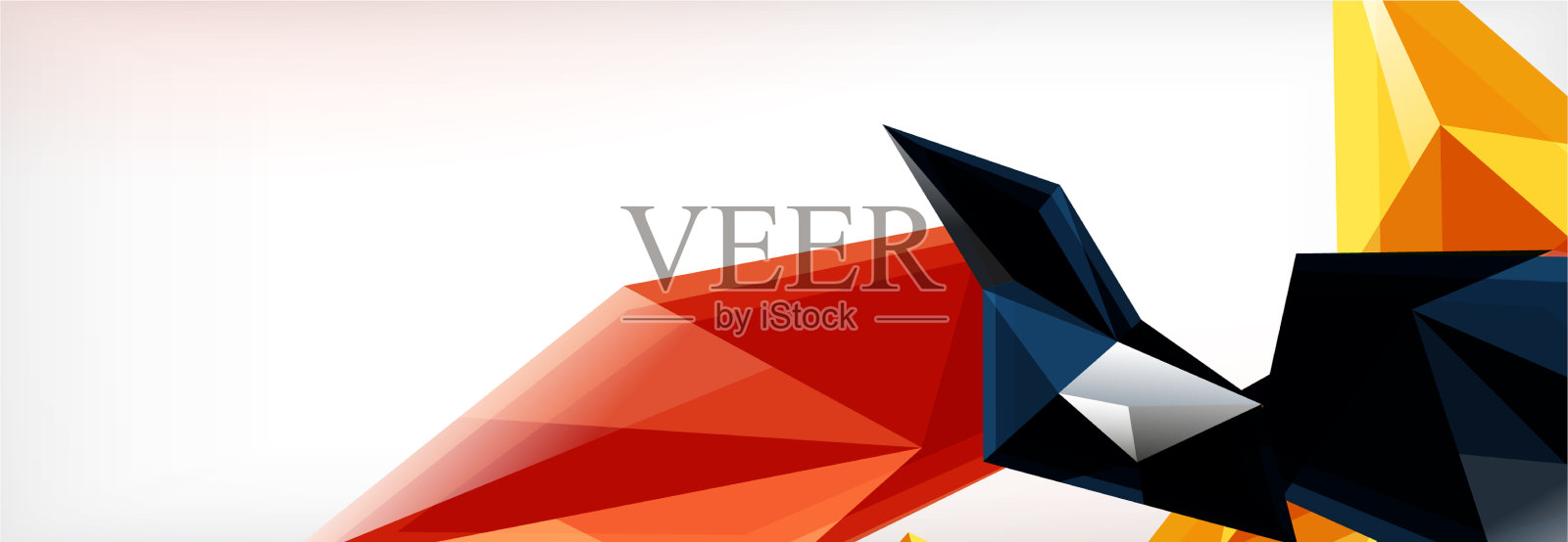 三维三角形和金字塔抽象插画图片素材