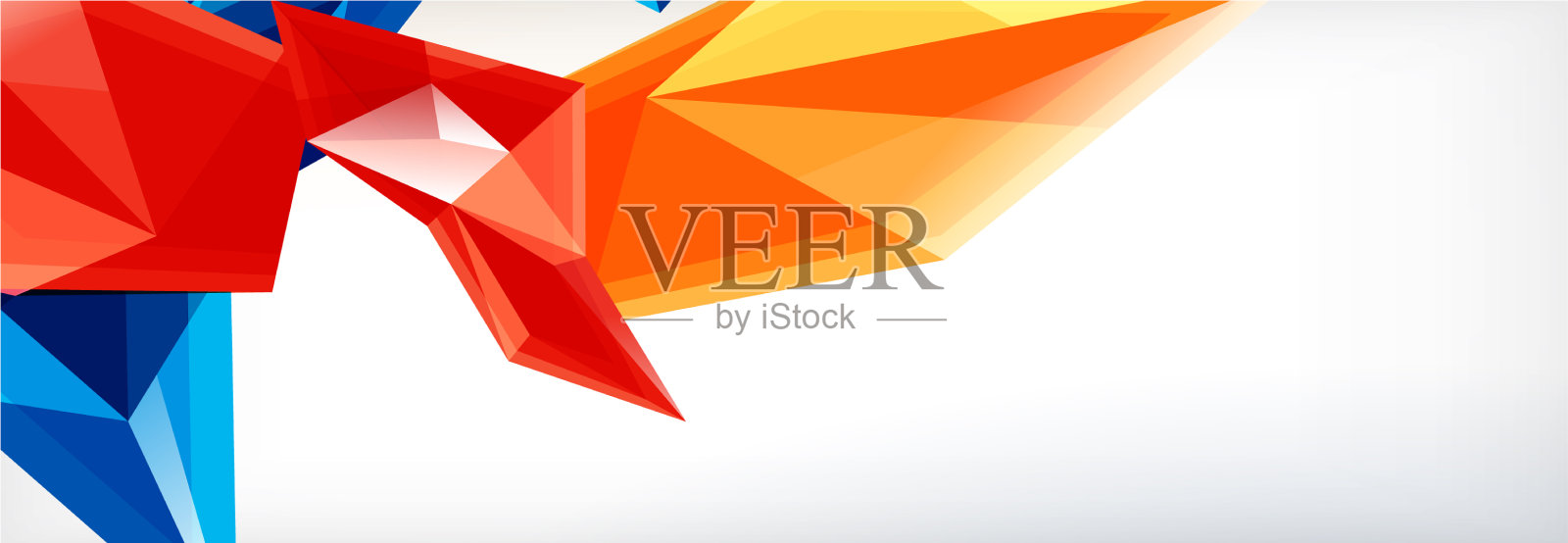 三维三角形和金字塔抽象插画图片素材