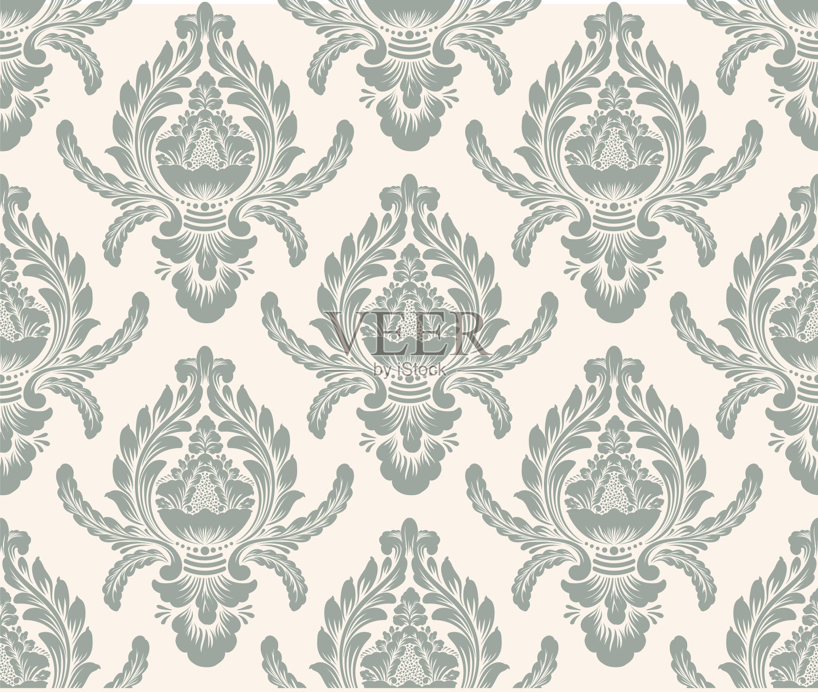 锦缎无缝图案元素经典插画图片素材