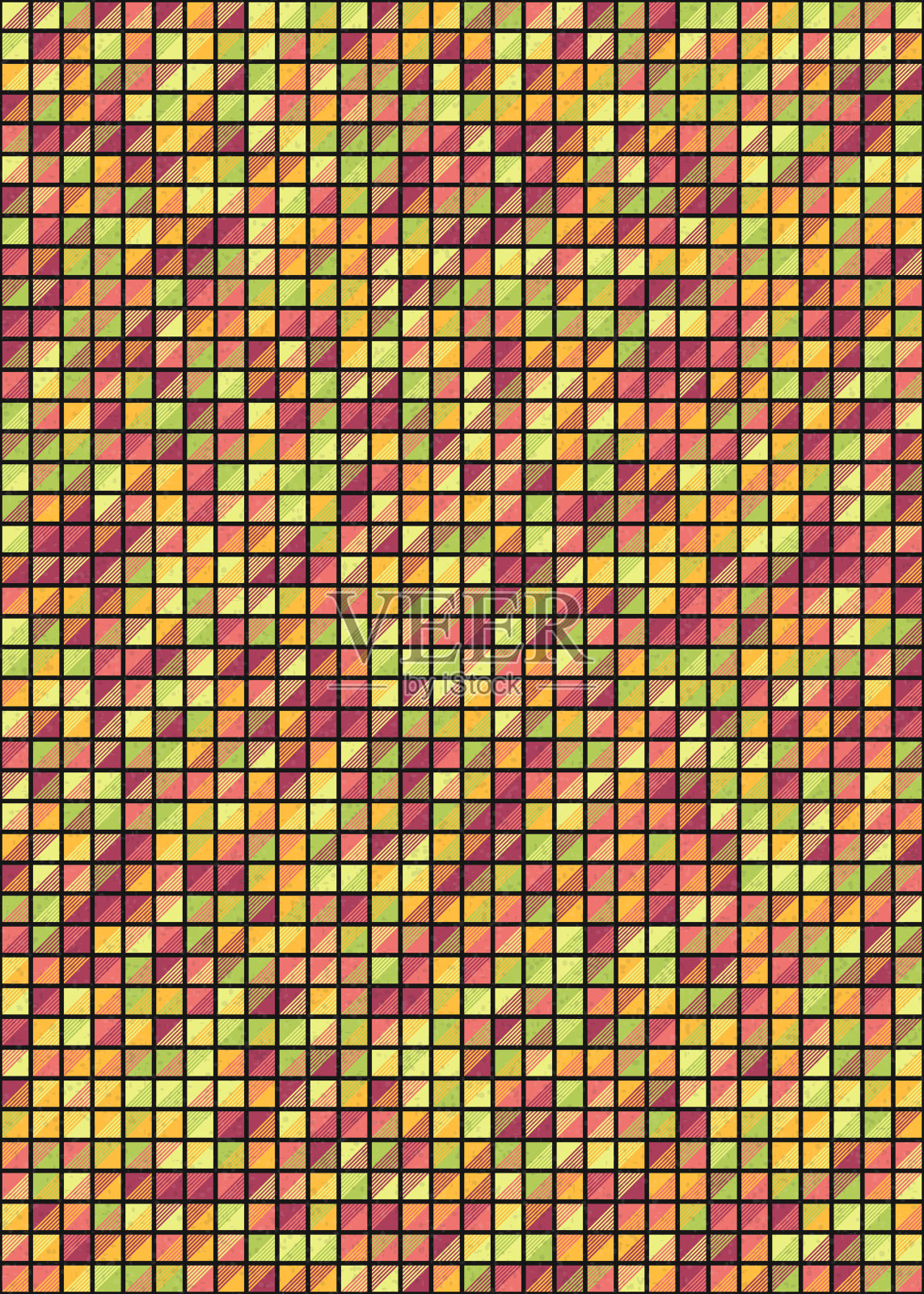 抽象几何图形生成计算艺术插图插画图片素材