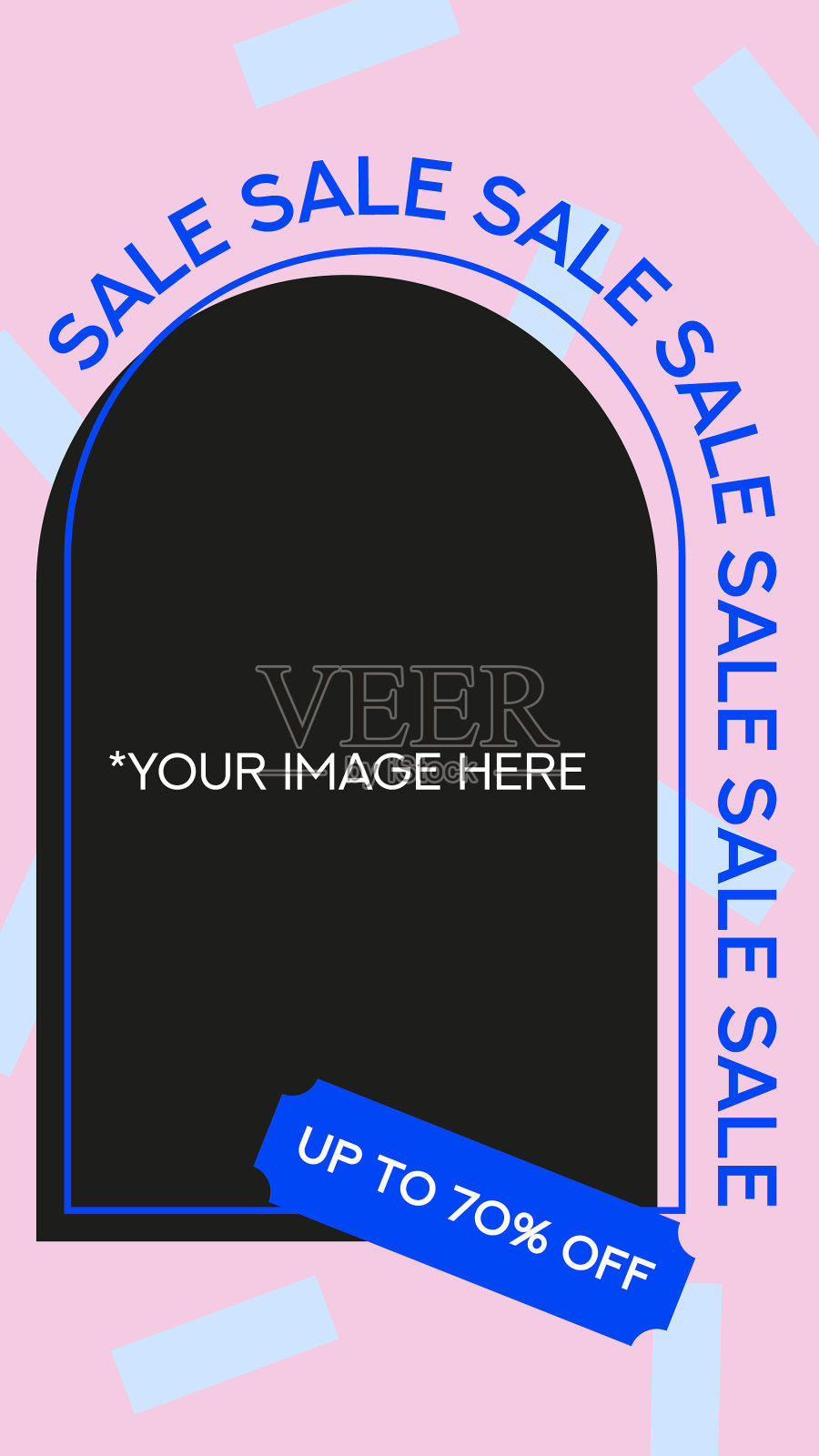 粉色时尚的社交媒体故事模板插画图片素材