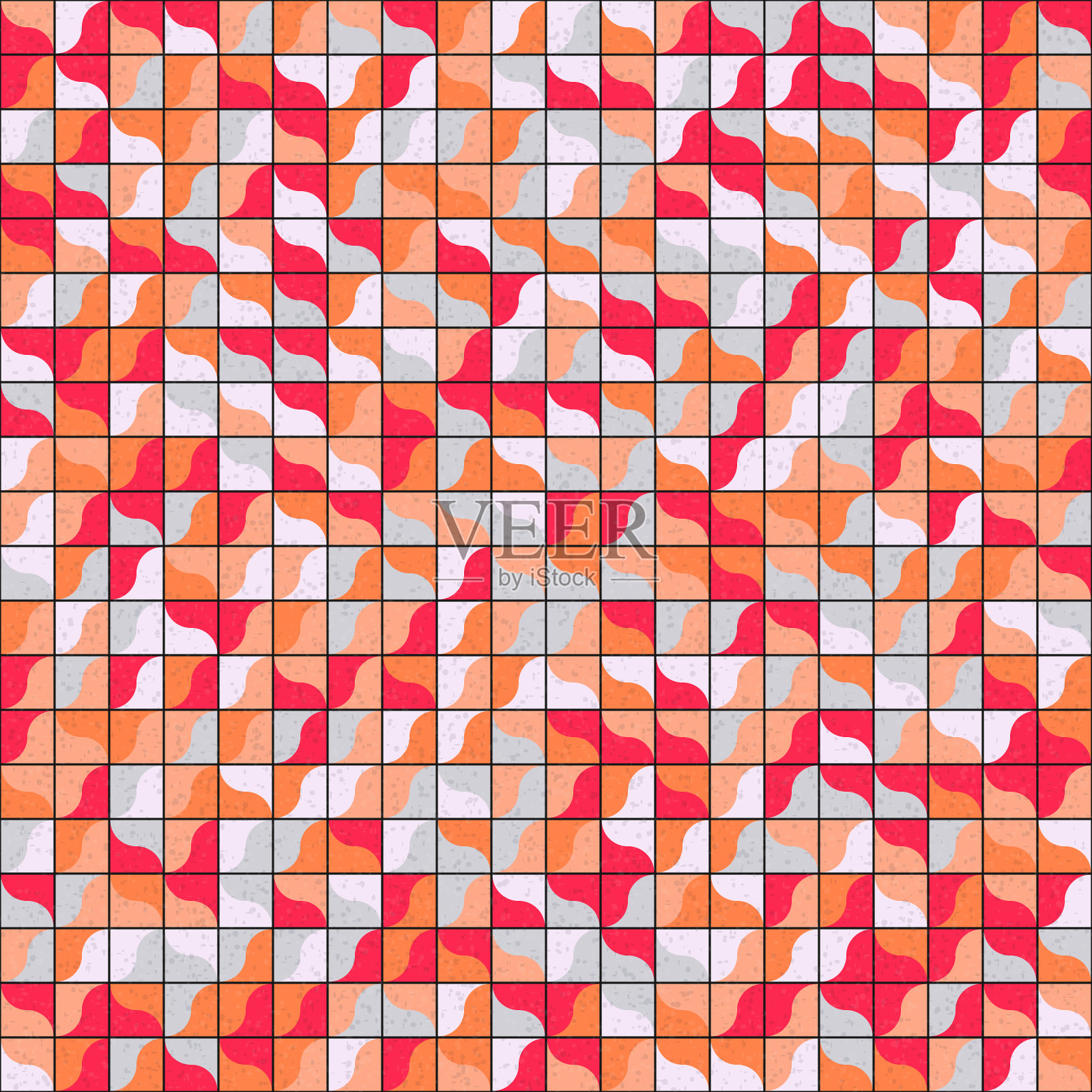 抽象几何图形生成计算艺术插图插画图片素材