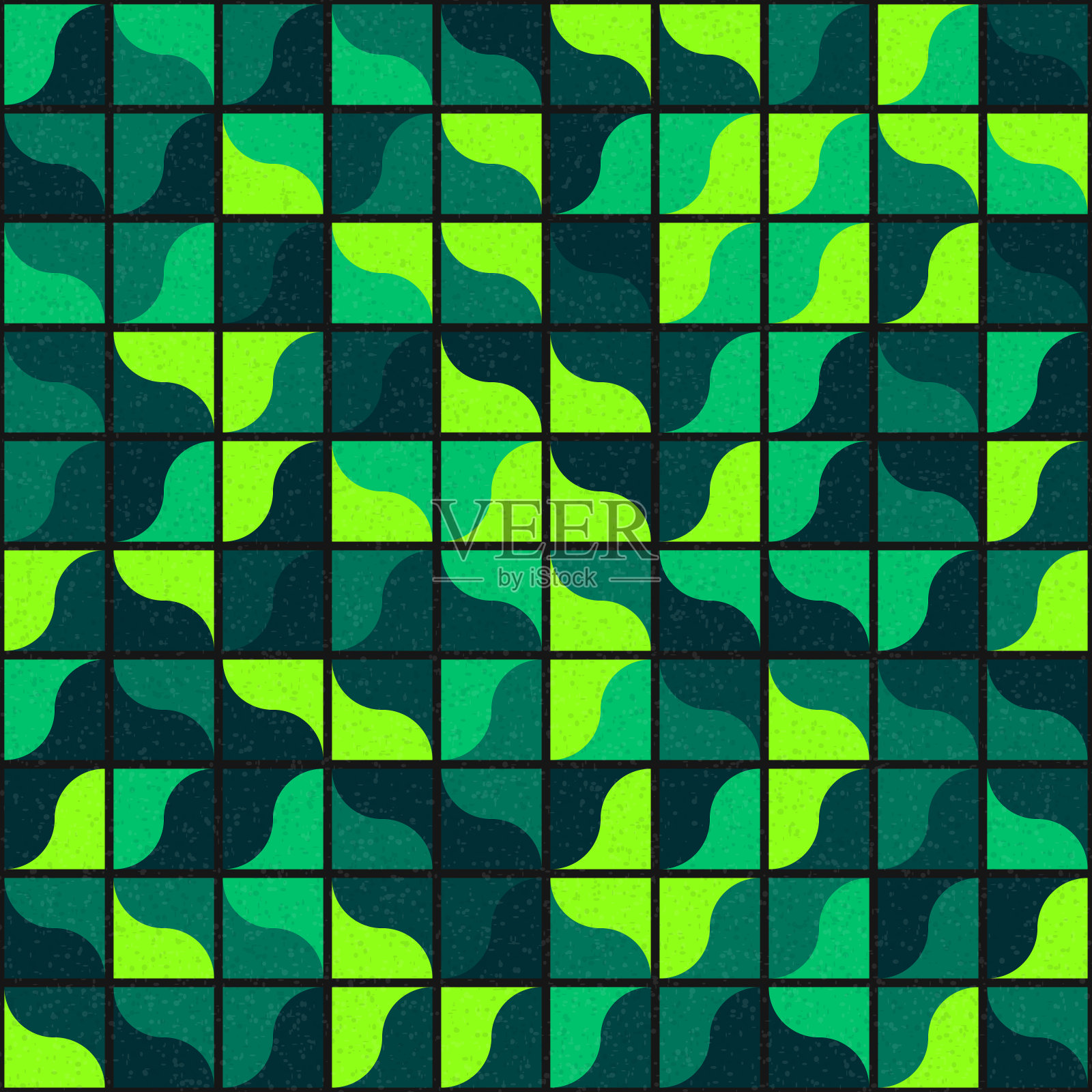 抽象几何图案生成计算艺术插图插画图片素材