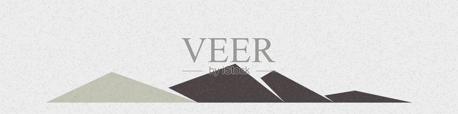 几何山剪影生成艺术海报插图插画图片素材