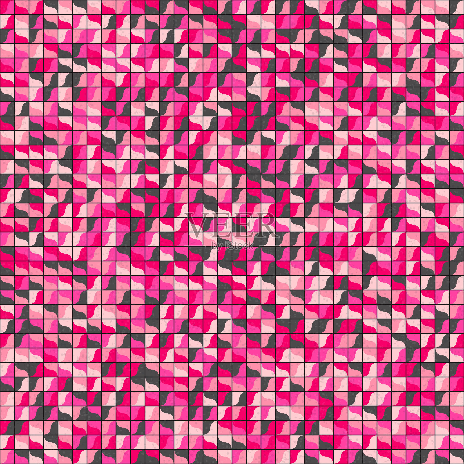 抽象几何图案生成计算艺术插图插画图片素材