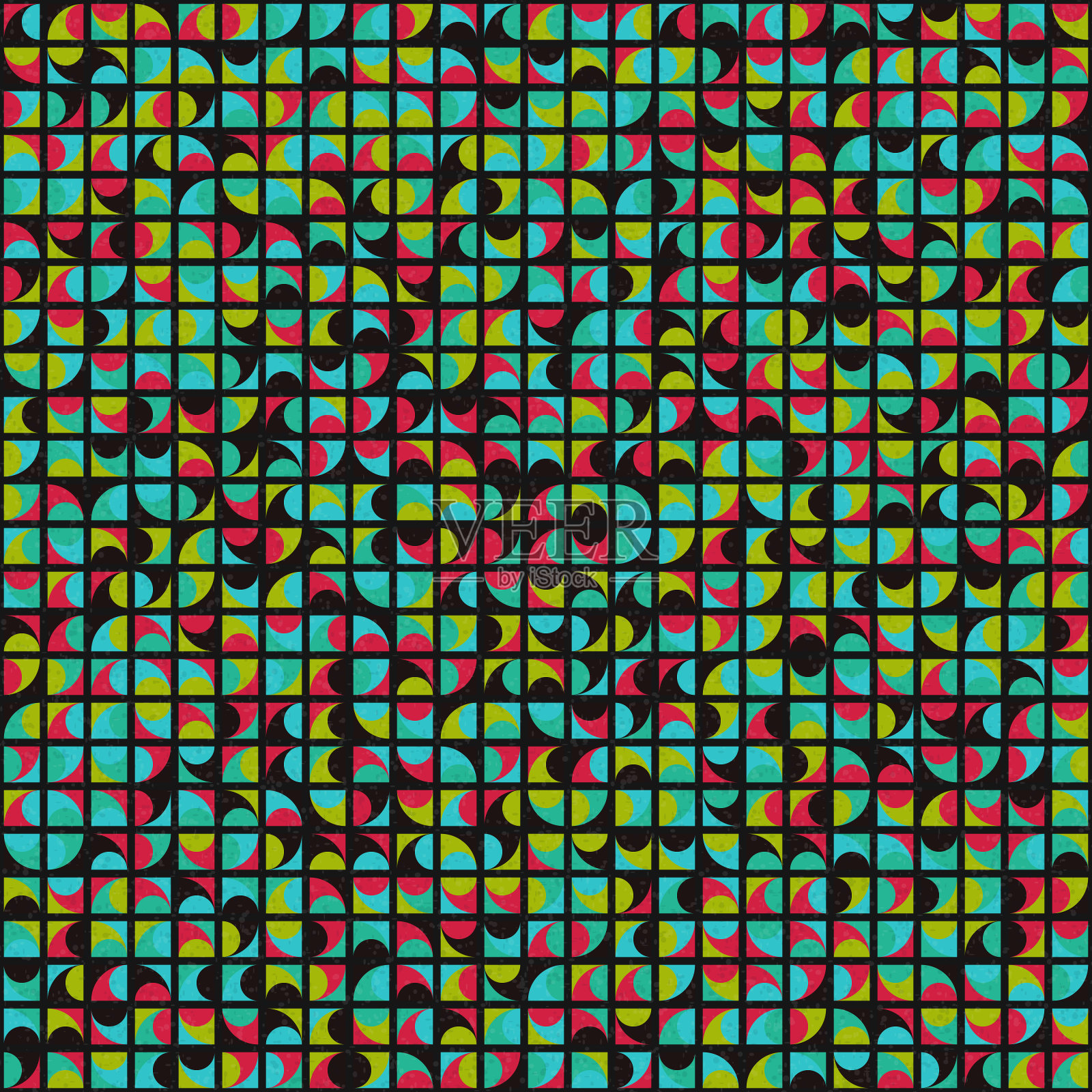 抽象几何图案生成计算艺术插图插画图片素材