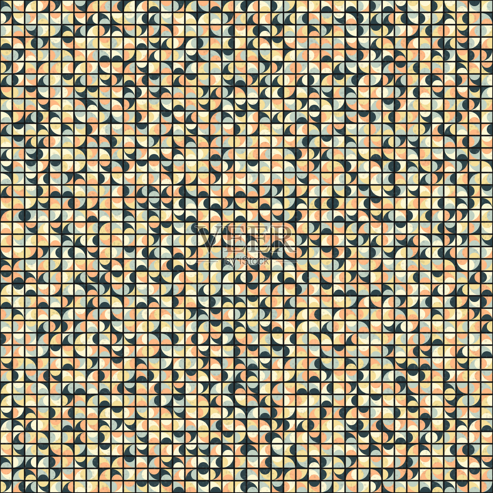 抽象几何图案生成计算艺术插图插画图片素材