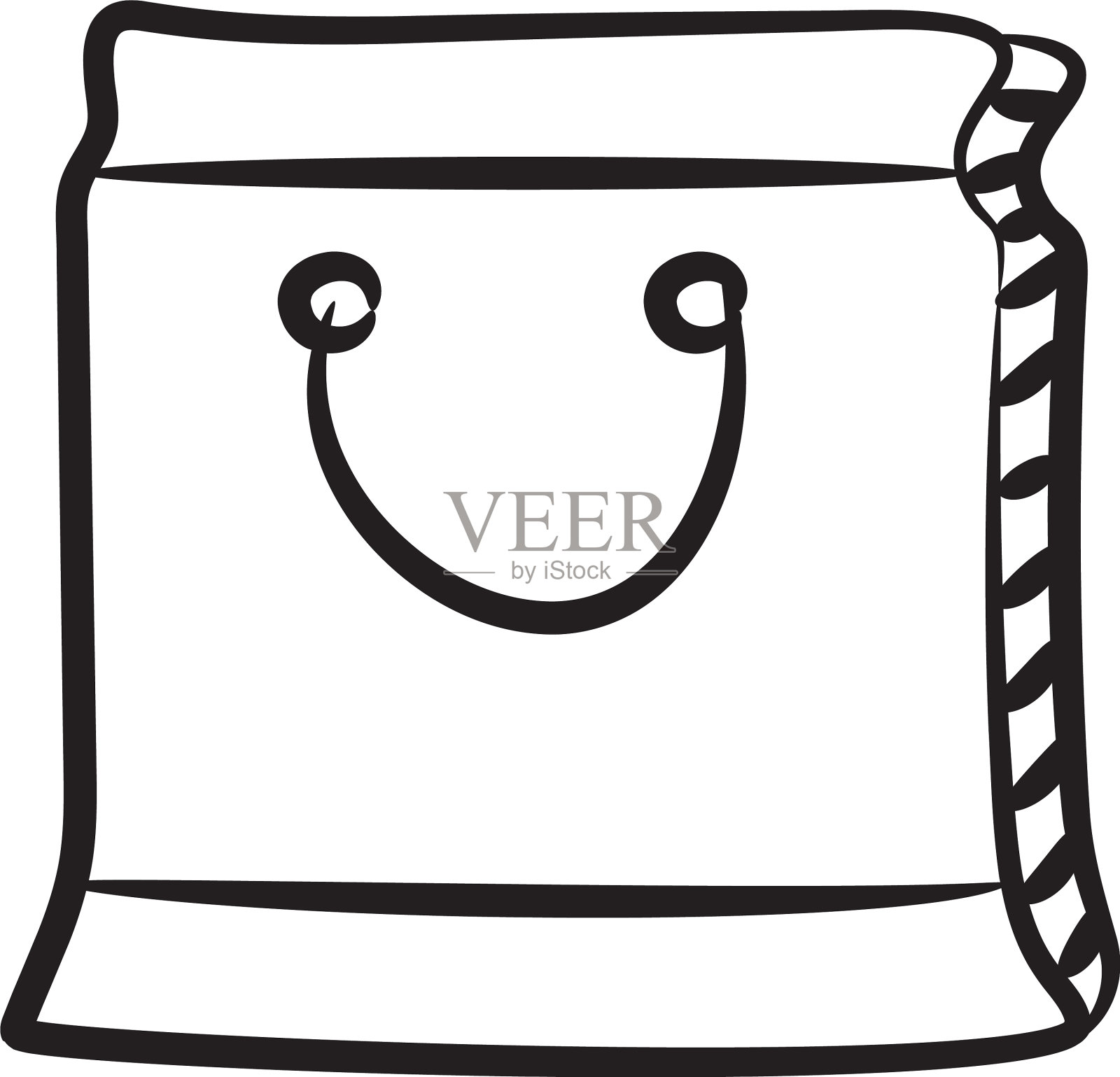 麻袋插画图片素材