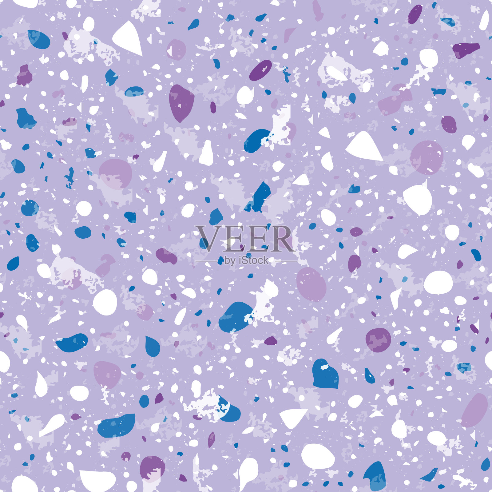 水磨石无缝图案温柔经典地板插画图片素材