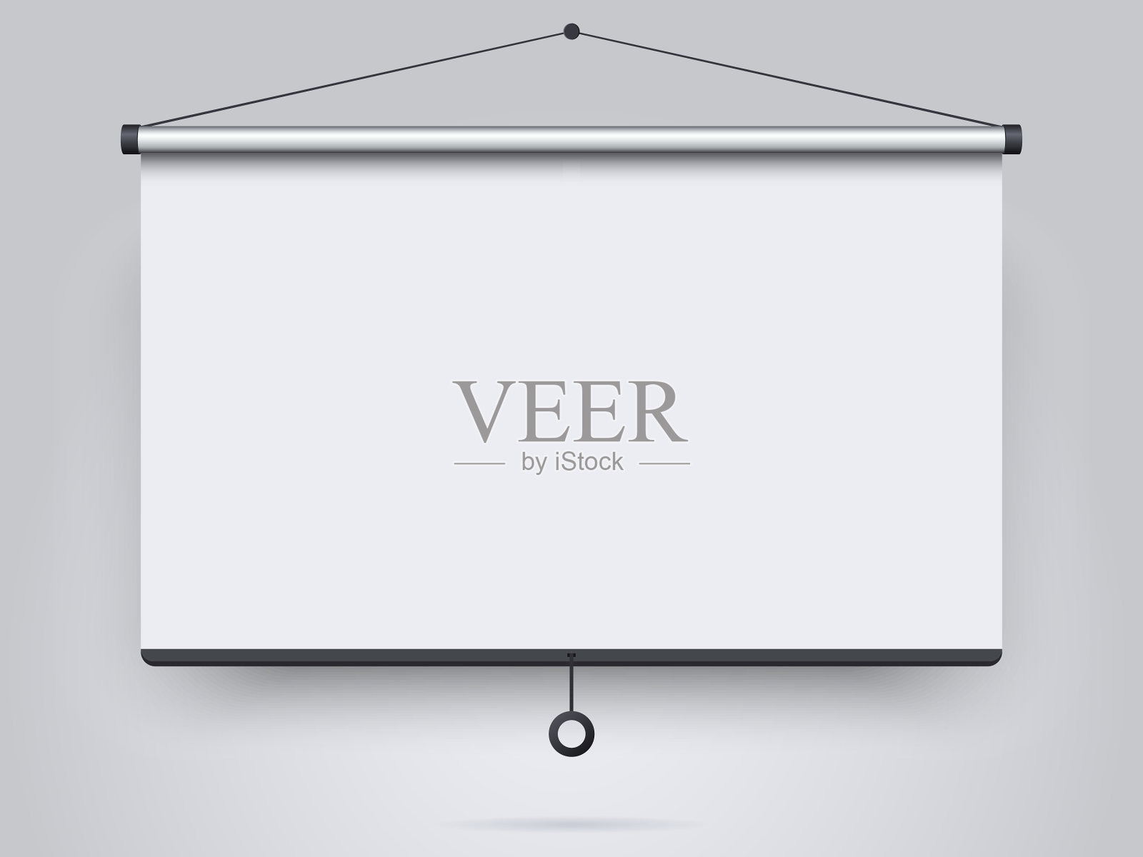 空投影屏幕上的墙壁背景插画图片素材