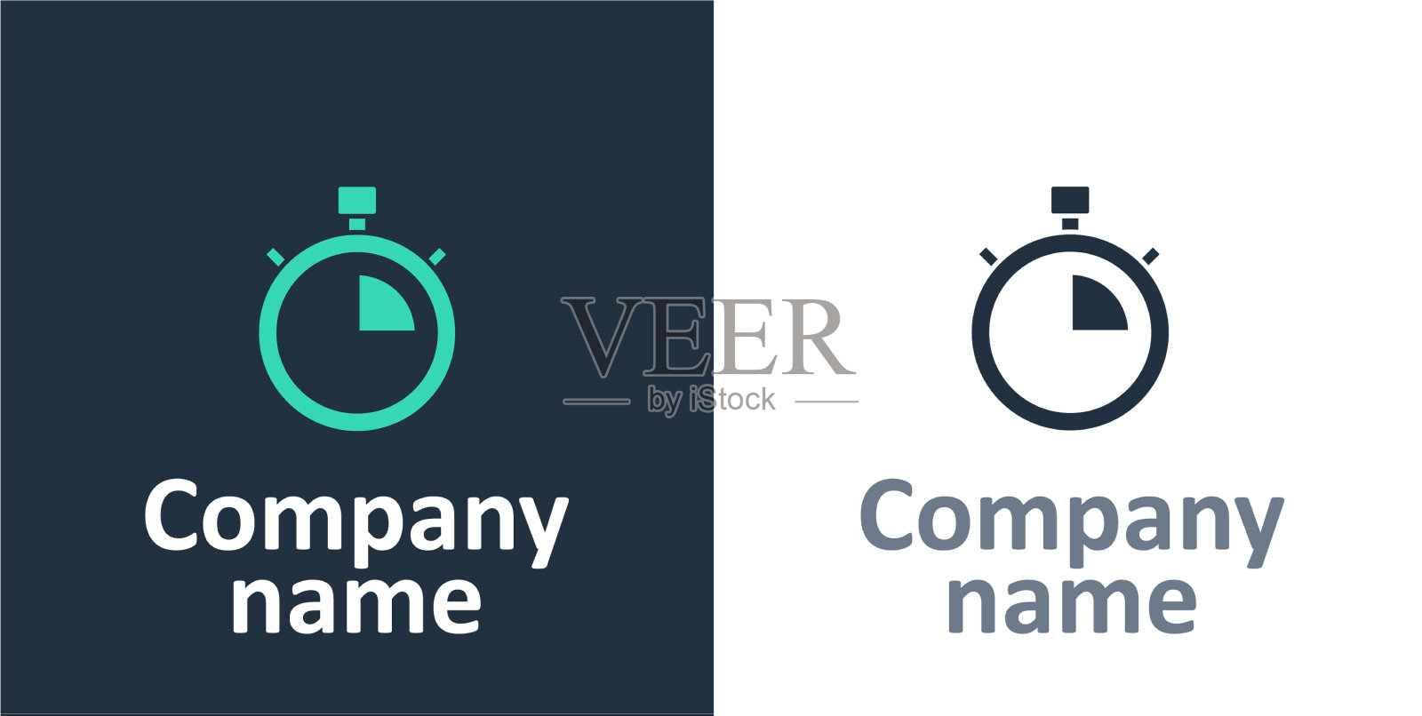 标志类型秒表图标孤立在白色插画图片素材