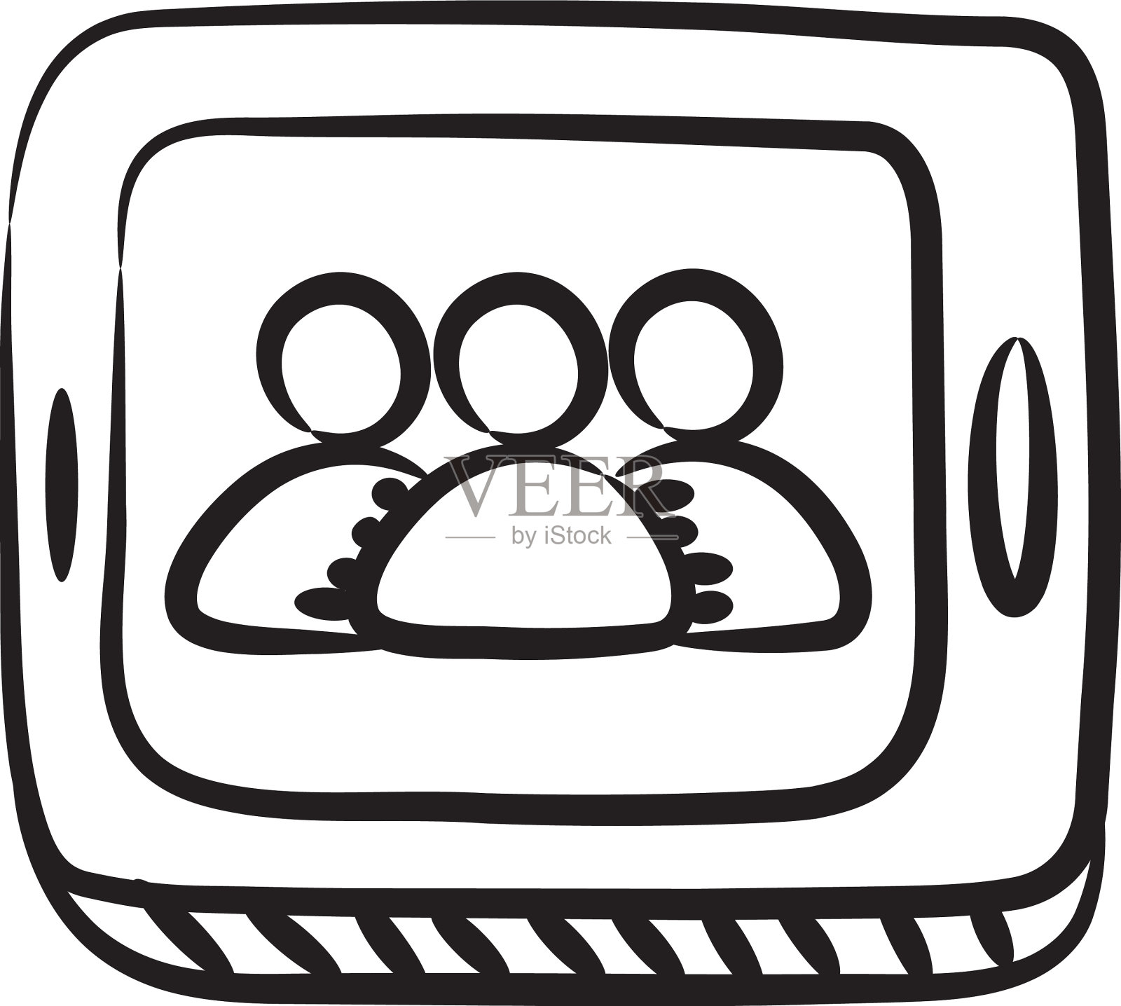 视频会议插画图片素材