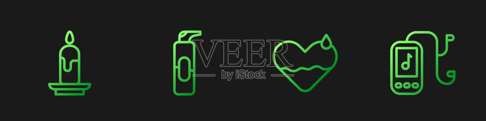 设行心疗燃烛喷雾为图标素材