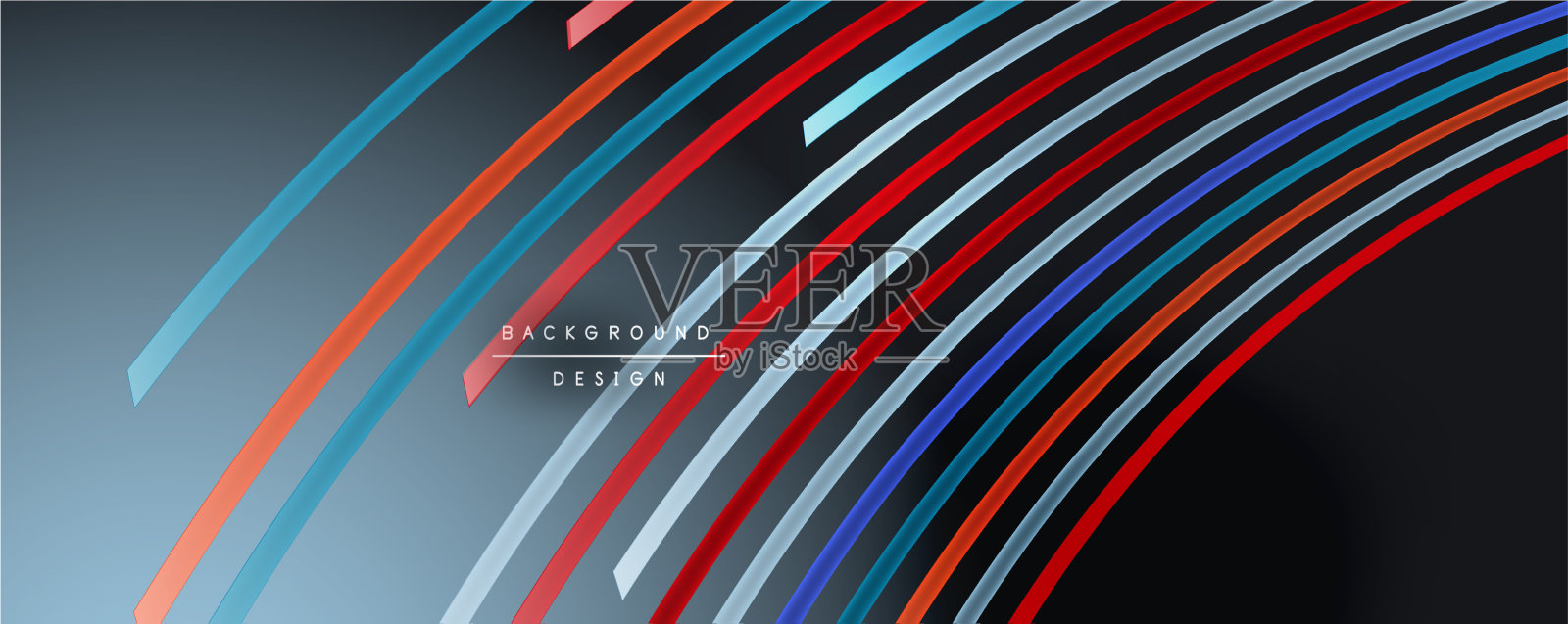 抽象色彩线条背景插画图片素材