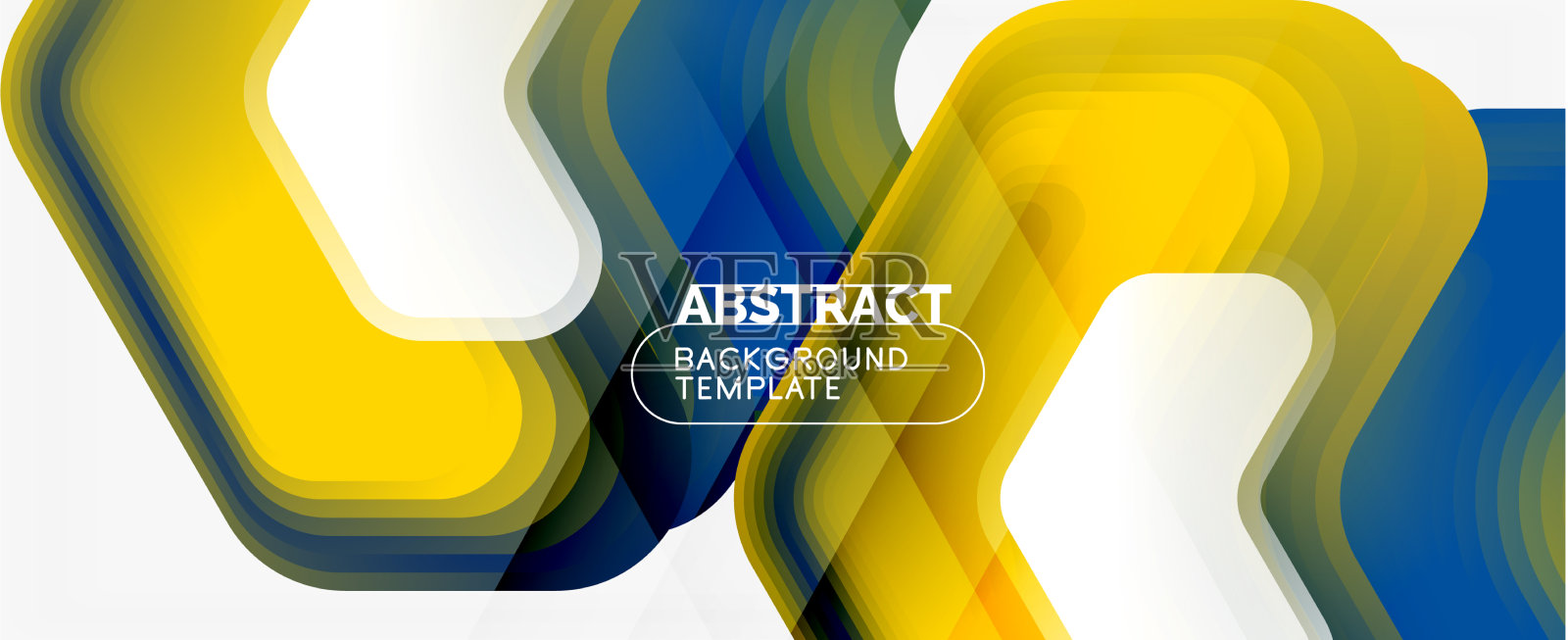 三维箭头几何构成抽象插画图片素材