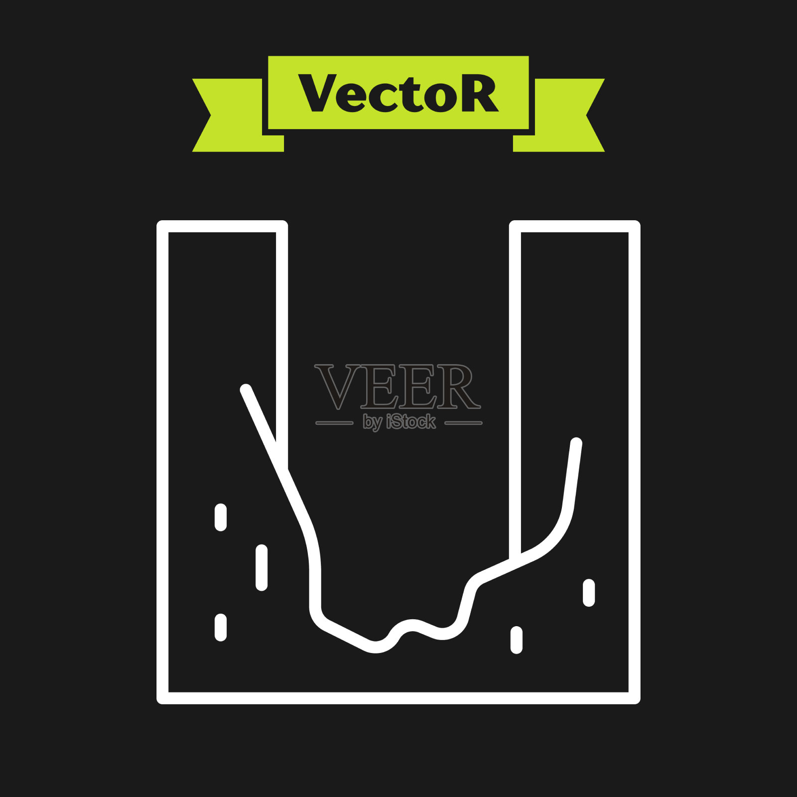 墓园白线挖墓坑图标插画图片素材