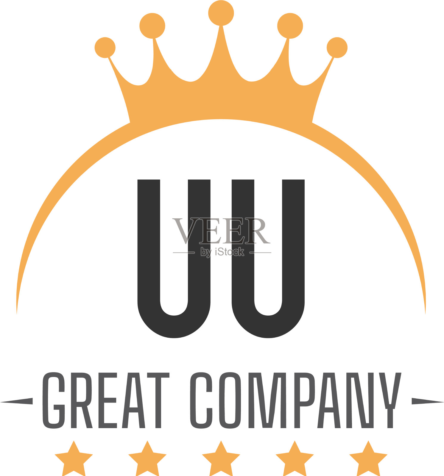 首字母uu王设计标志概念王插画图片素材