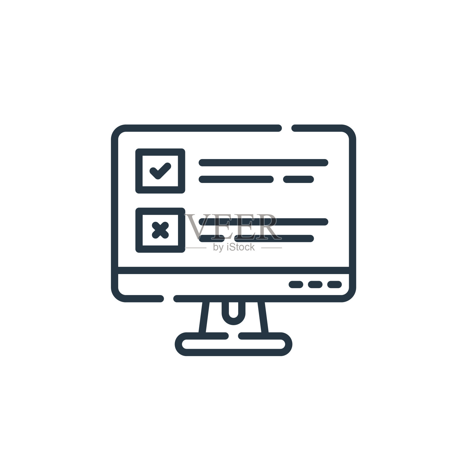 任务图标矢量从办公室概念。细线说明任务可编辑的笔触。任务线性符号使用在web和移动应用程序，标志，印刷媒体。图标素材