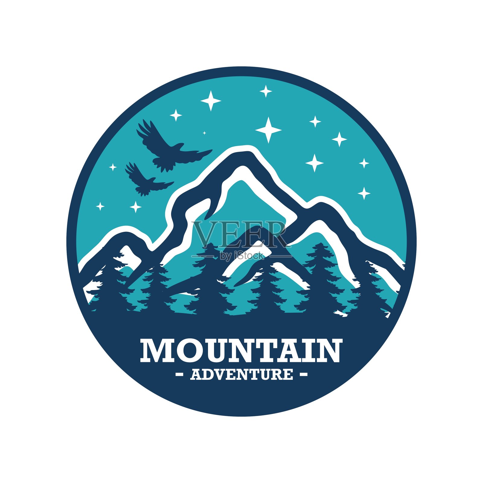 高山插图，户外探险矢量插画图片素材