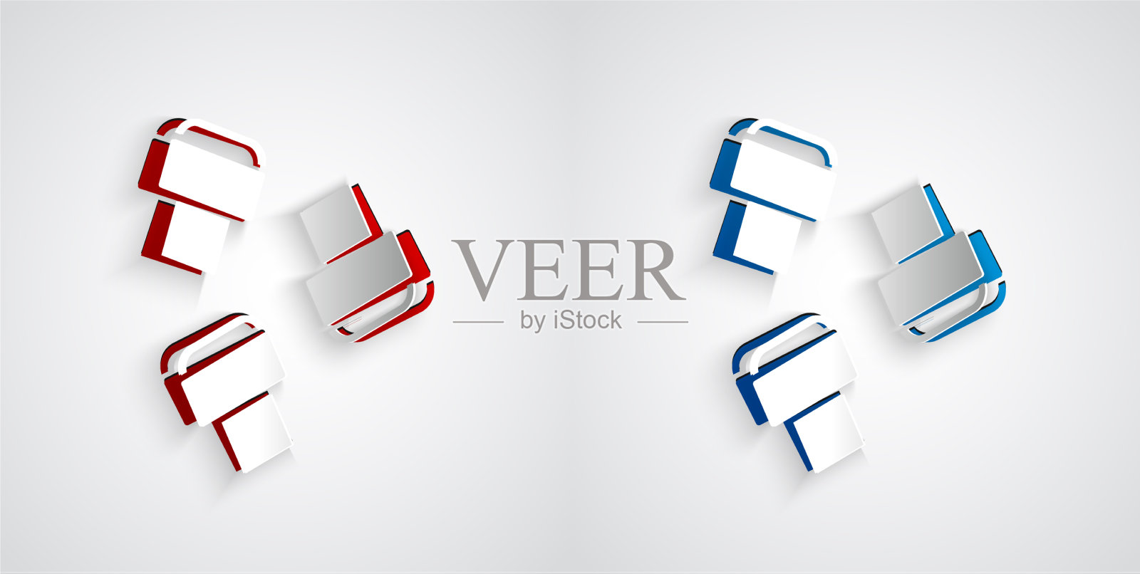 剪纸记号笔附件图标隔离上图标素材