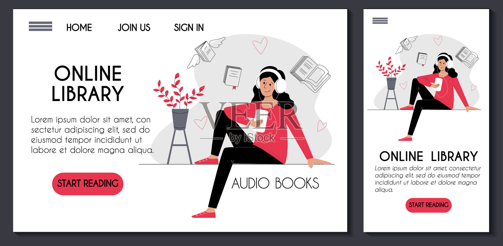 网站和手机应用模板供在线使用设计模板素材