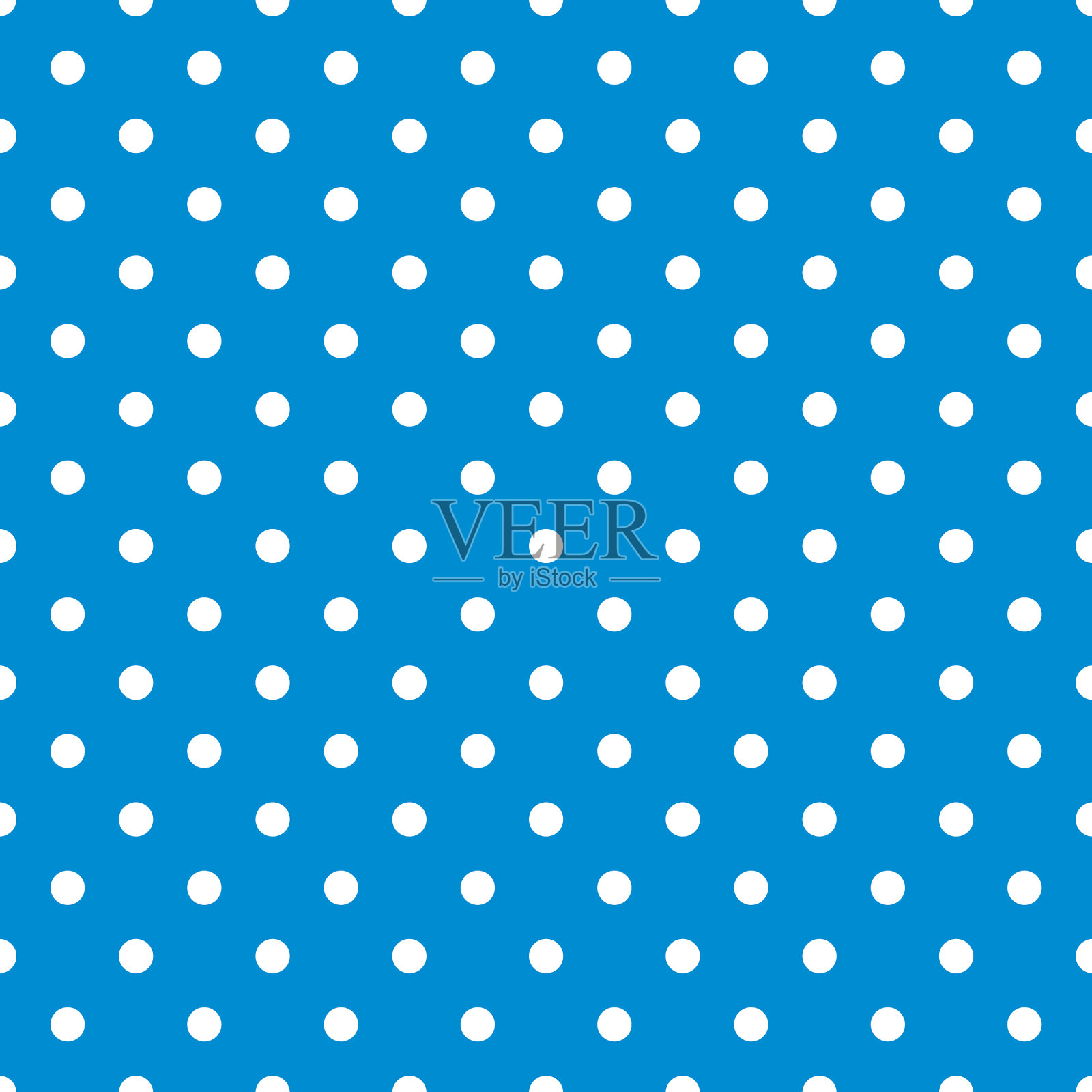 瓷砖图案与白色圆点在淡蓝色插画图片素材