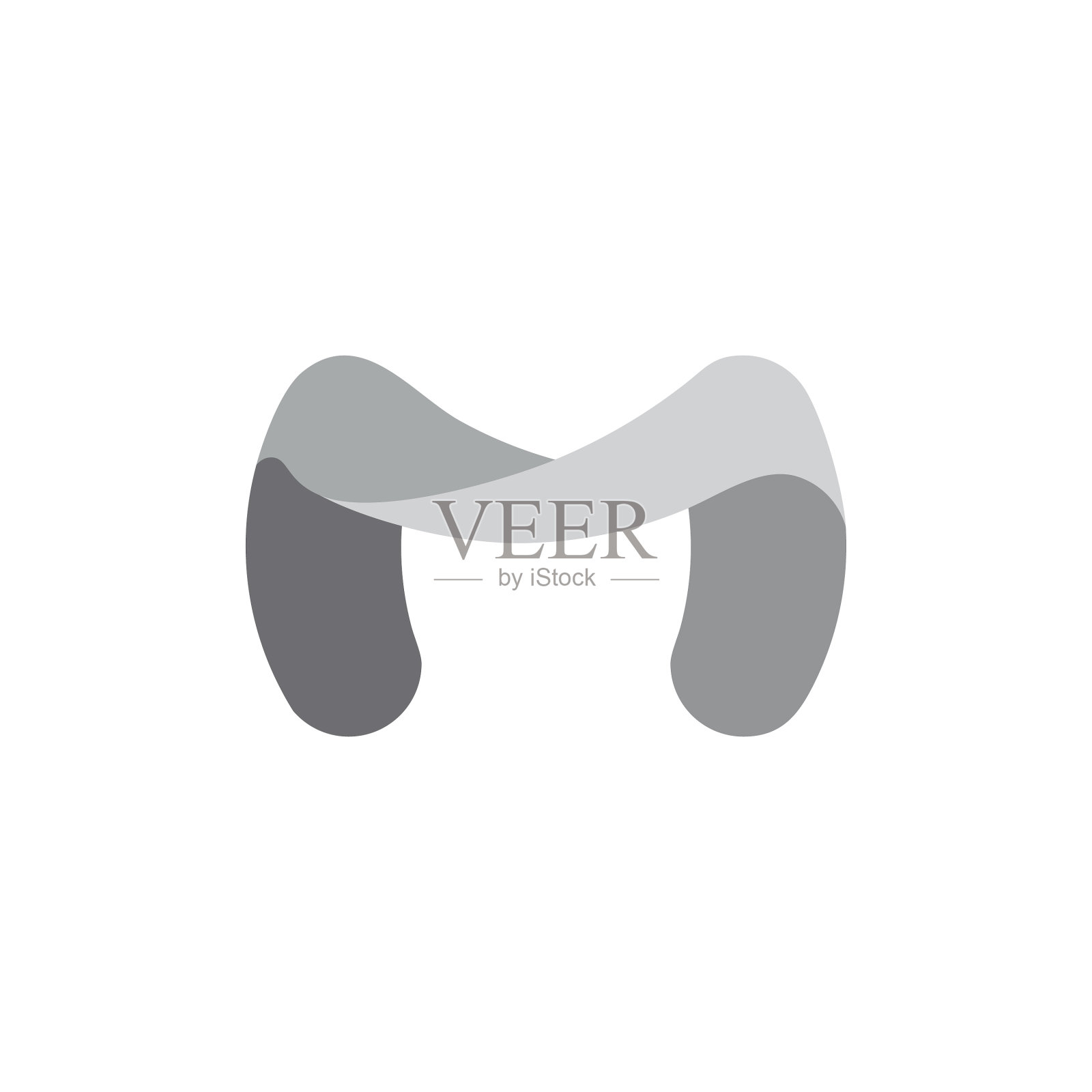 字母m扭曲简单曲线标志设计元素图片