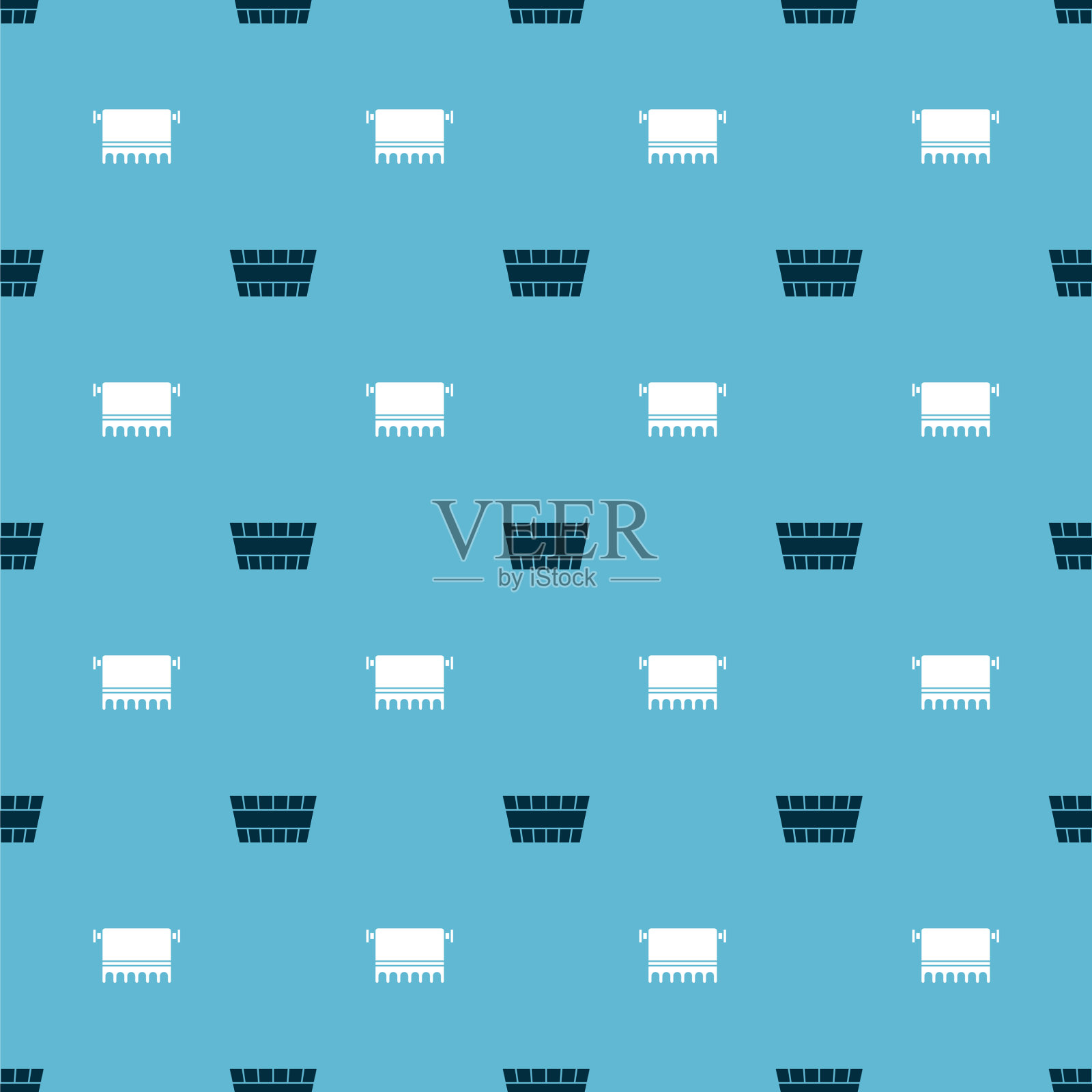 将桑拿桶和毛巾无缝放在衣架上图标素材