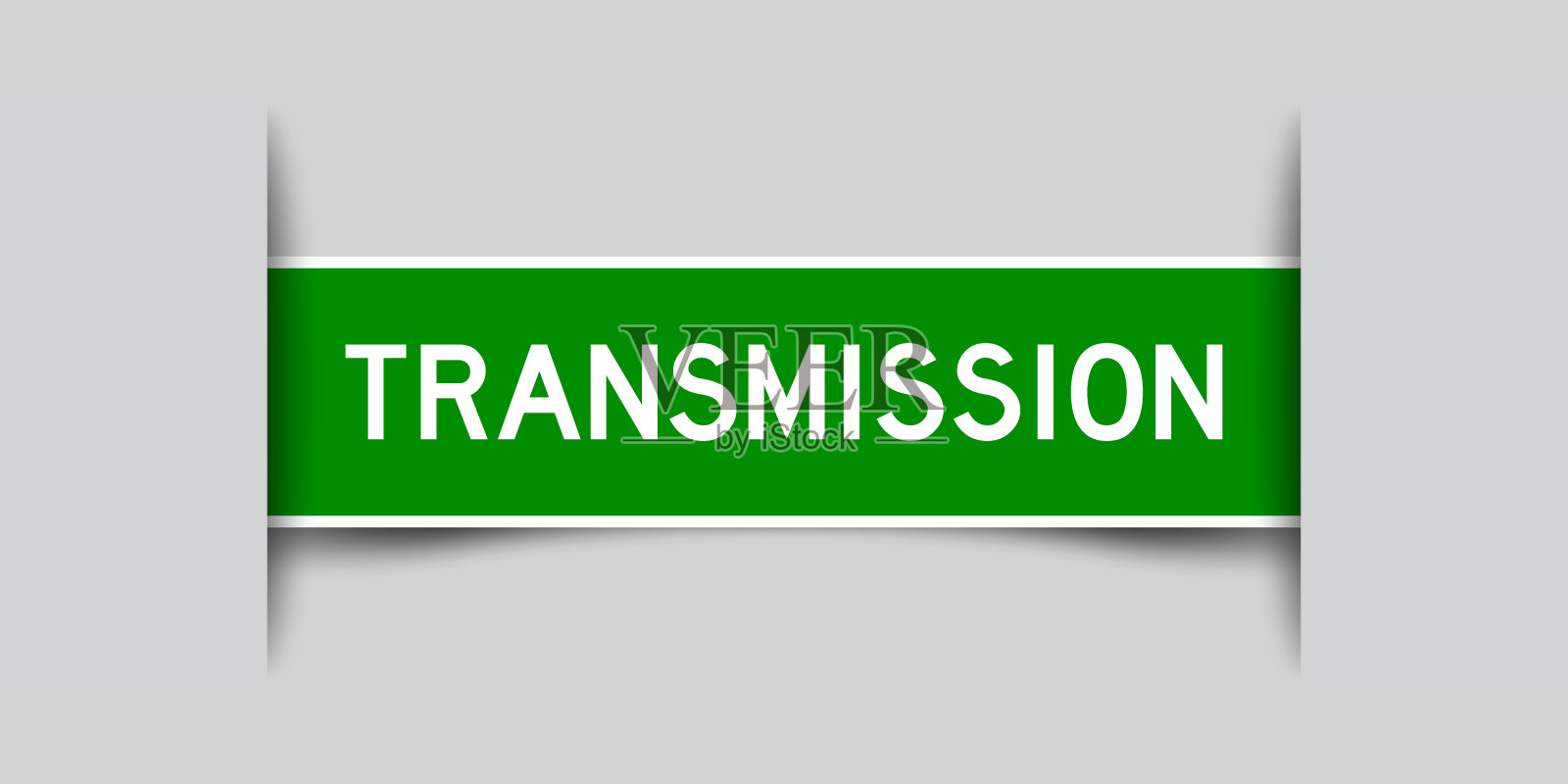 标签不干胶色为绿色，字传色插画图片素材