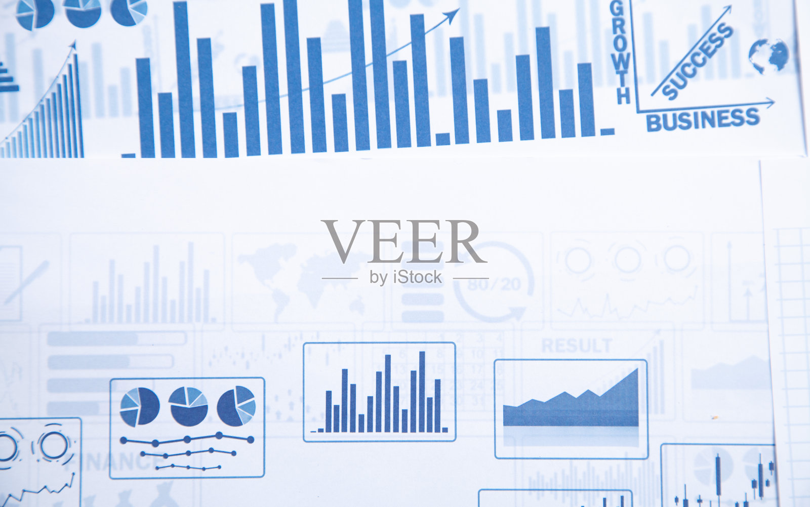 业务图表。金融增长图表照片摄影图片