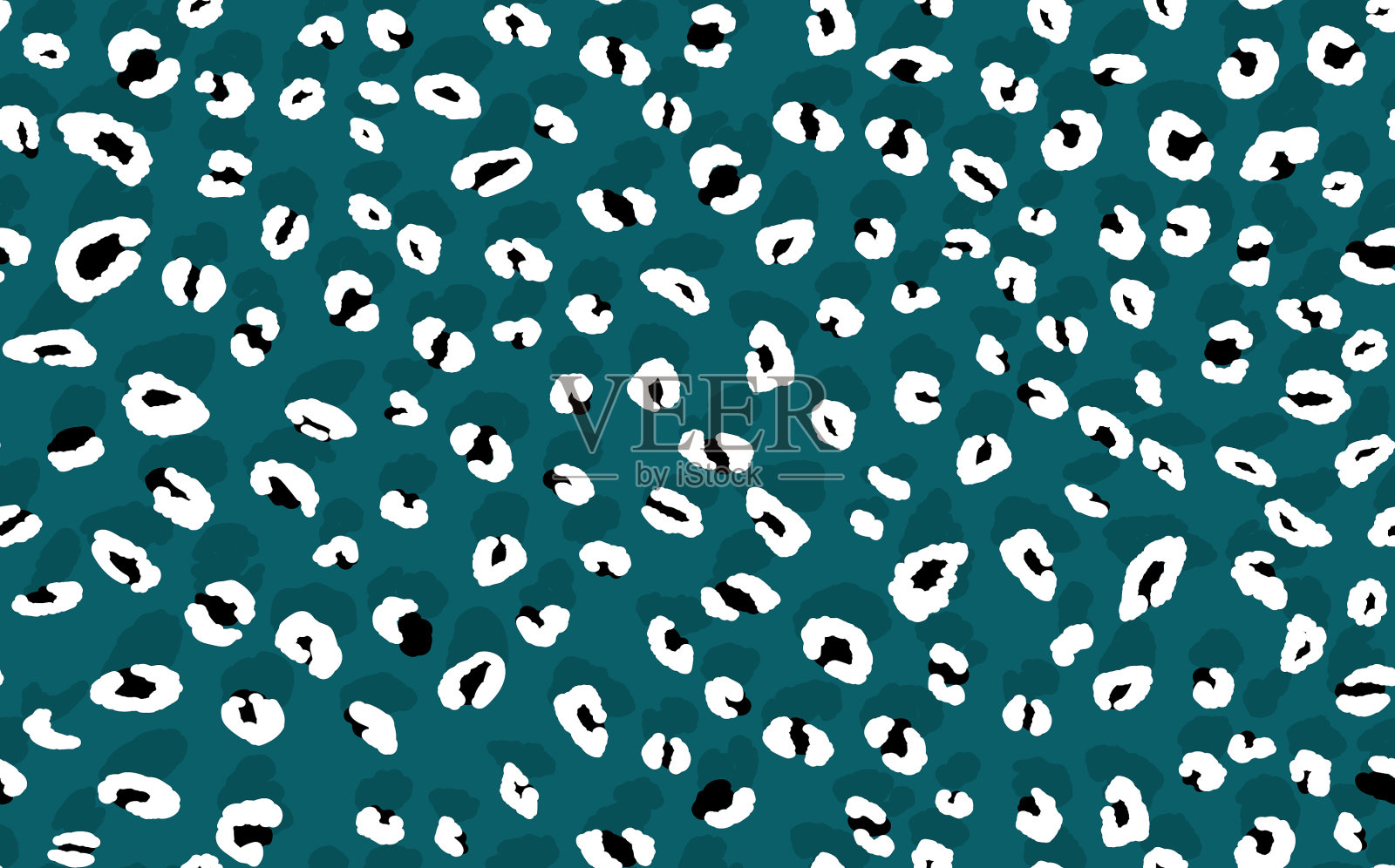 摘要现代豹纹无缝动物插画图片素材