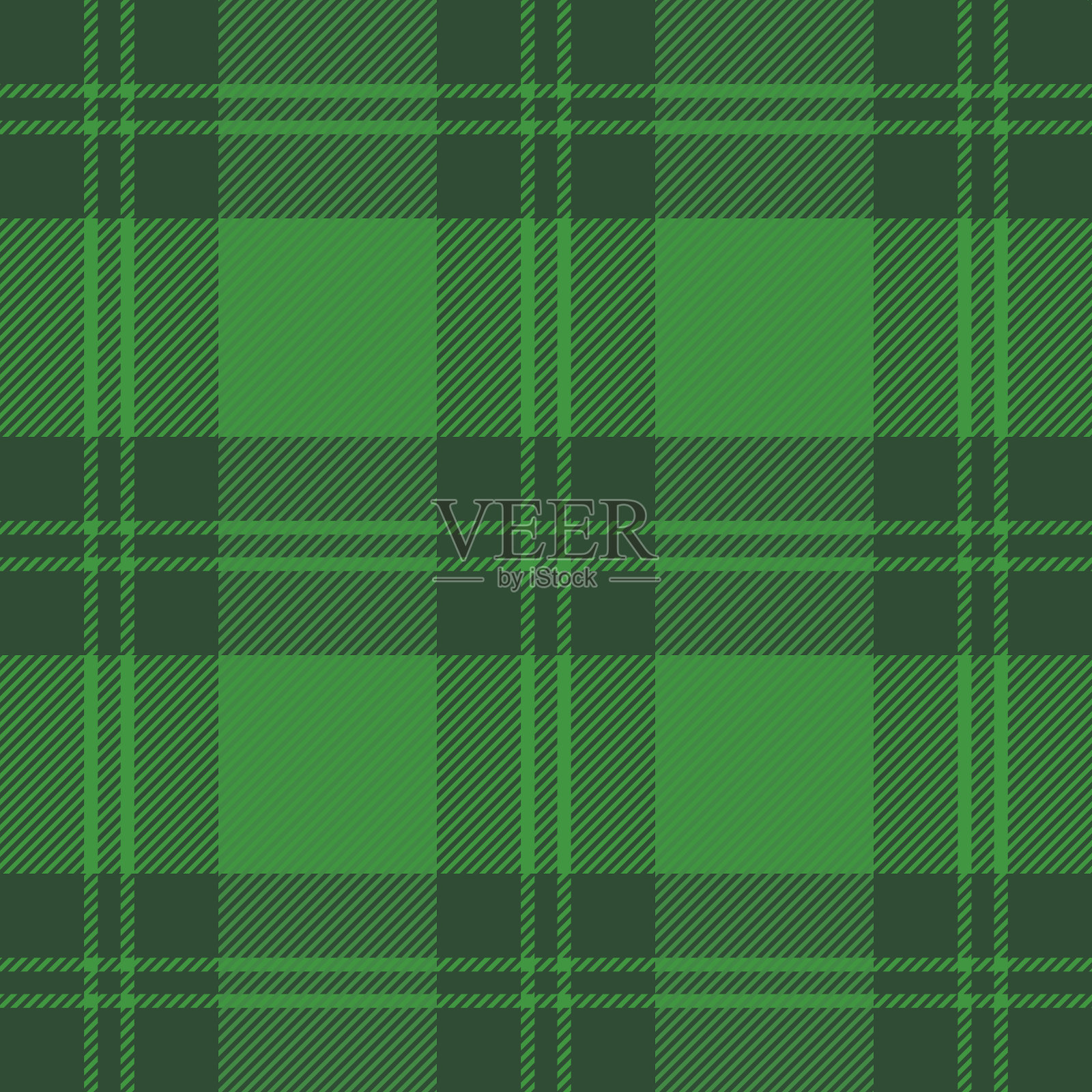 圣帕特里克日格子格子苏格兰笼插画图片素材