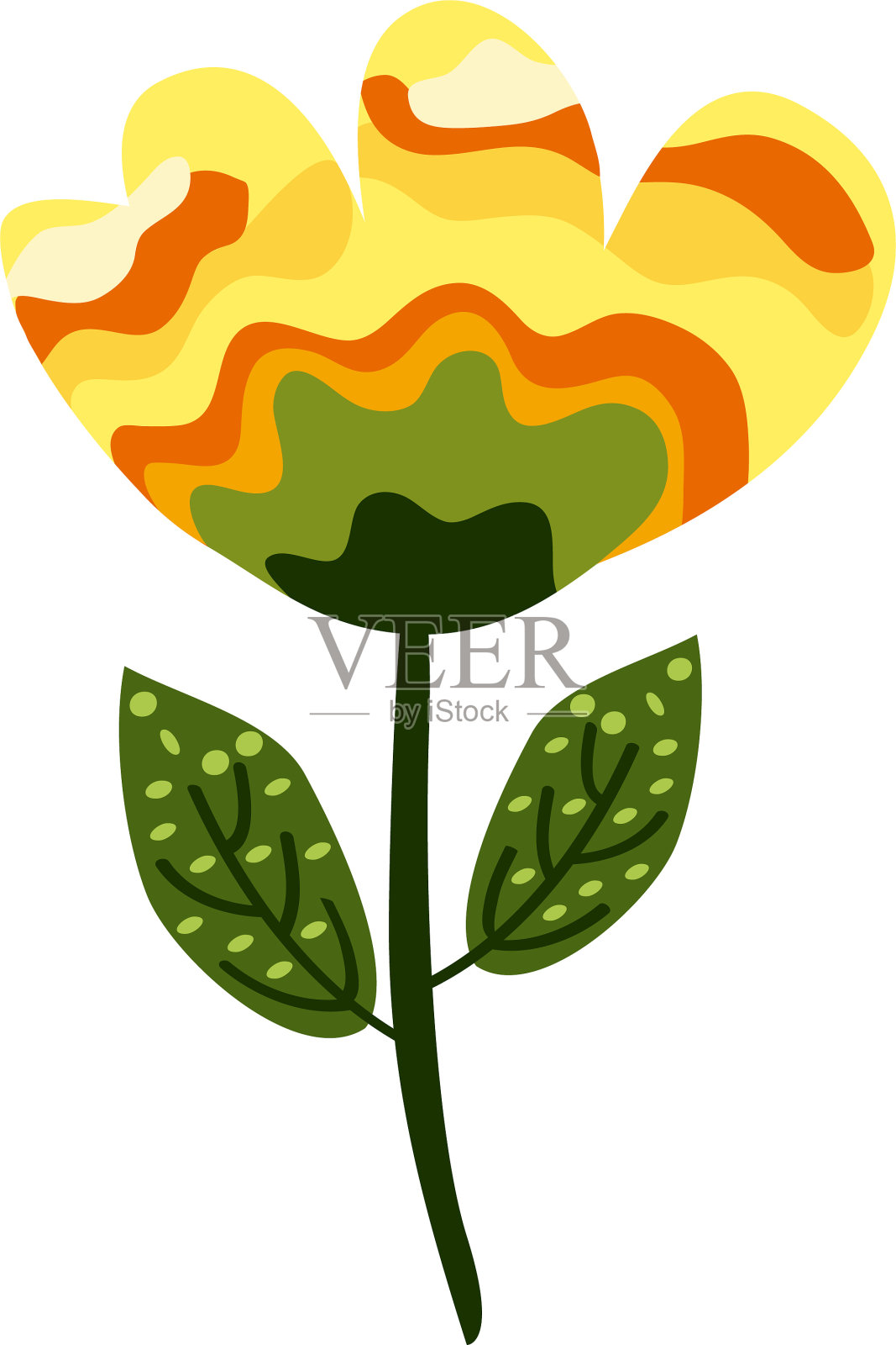 奇葩黄色设计元素图片