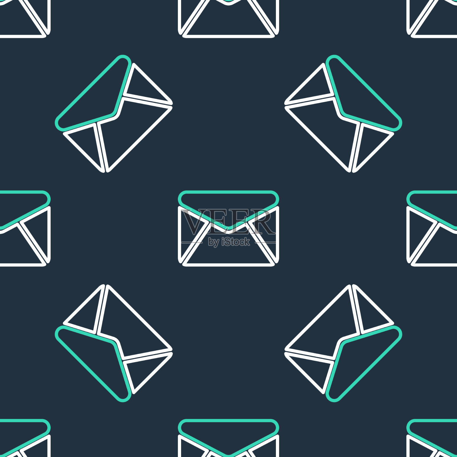 线包络图标隔离无缝图案上插画图片素材