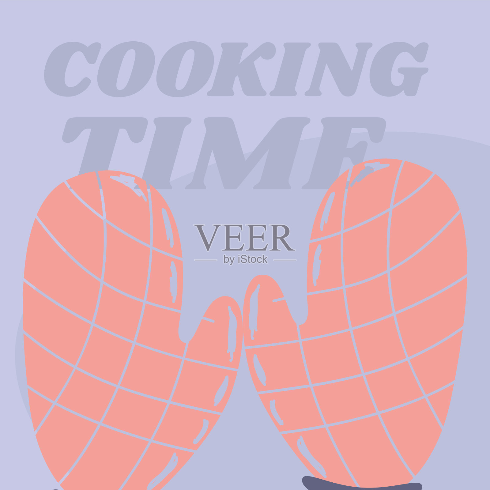 烹饪时间布垫子插画图片素材