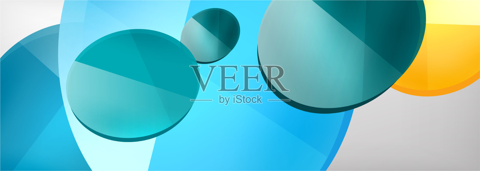 抽象光滑圆形背景插画图片素材