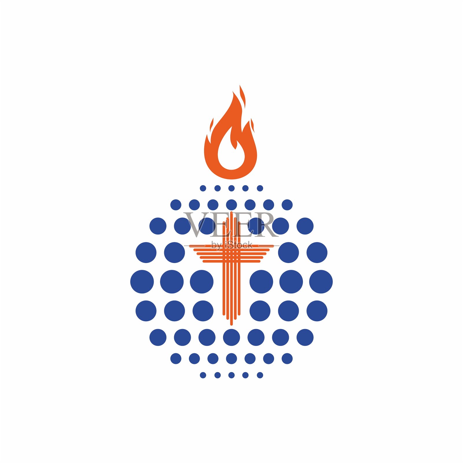 教堂的标志。基督教的象征。世界福音插画图片素材