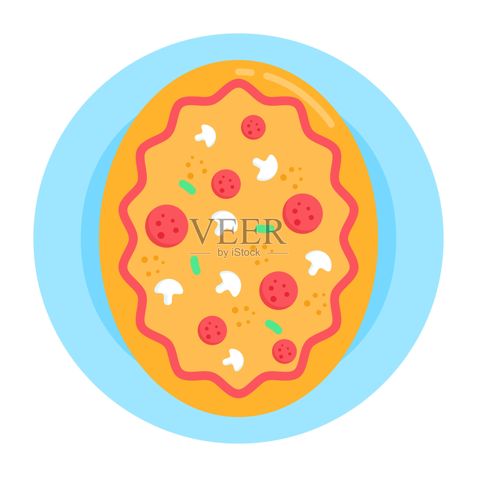 披萨设计元素图片