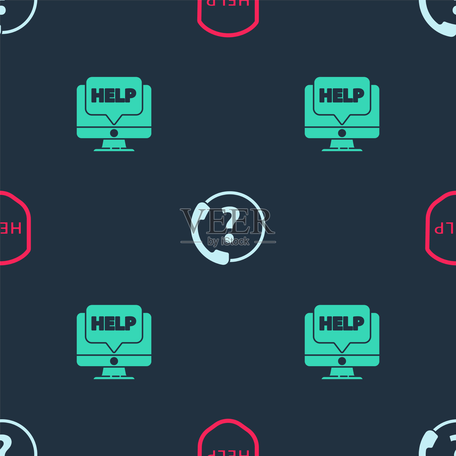 设置屏蔽与文本帮助电话24小时图标素材