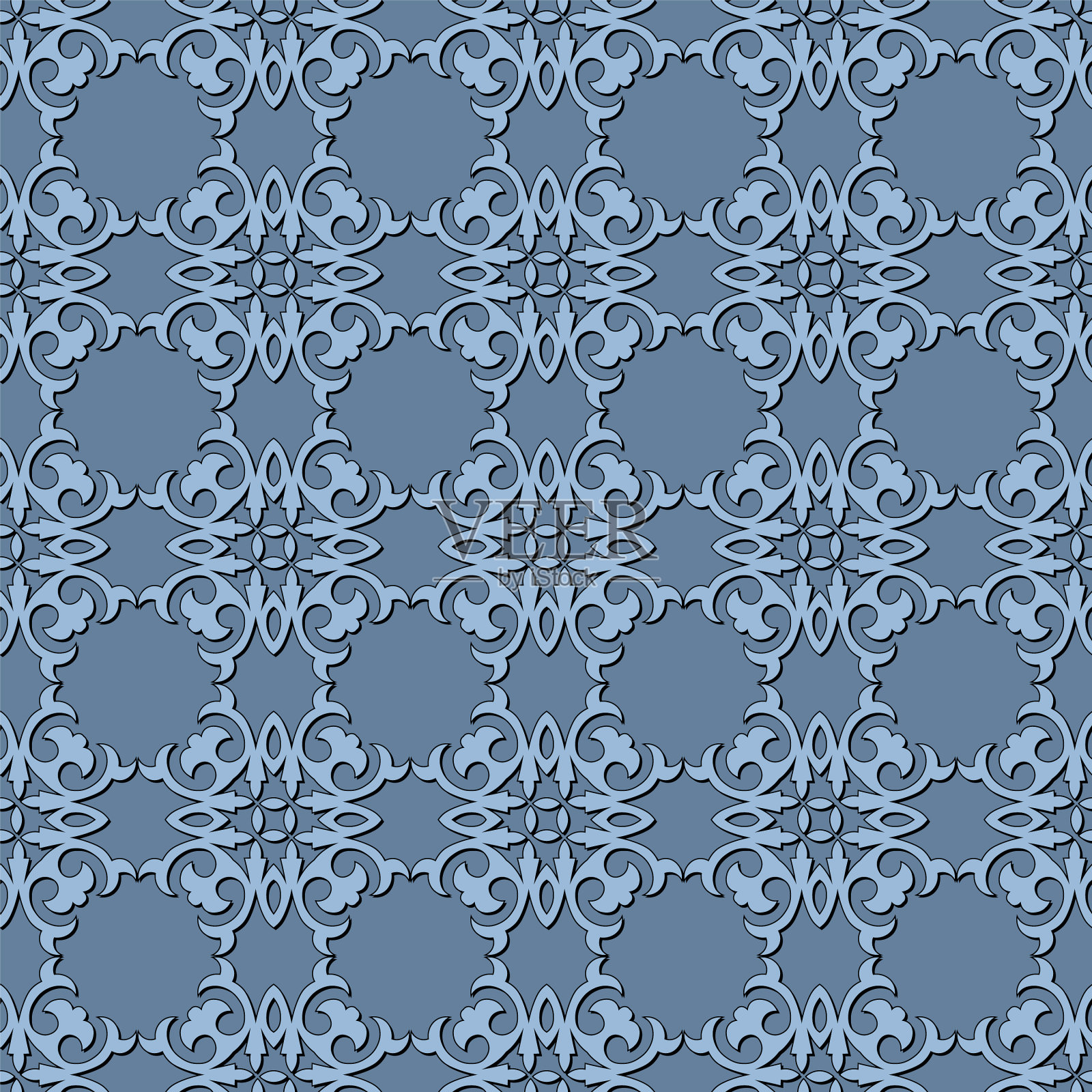 无缝隙花纹背景插画图片素材