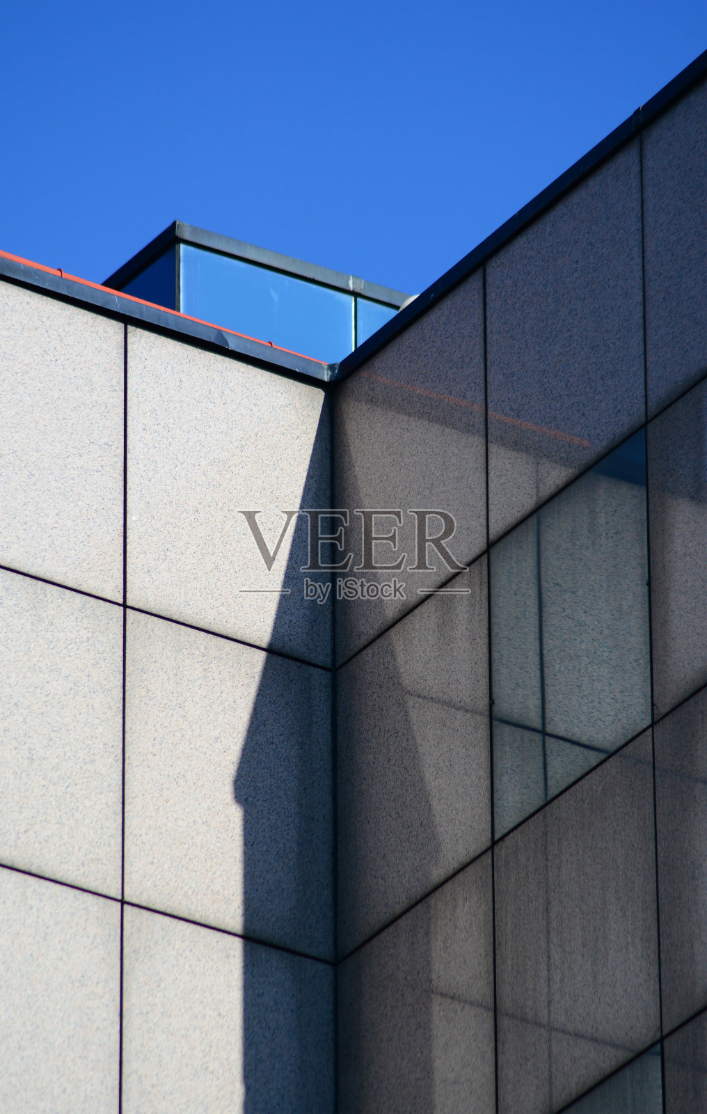 一个现代建筑的细节照片摄影图片