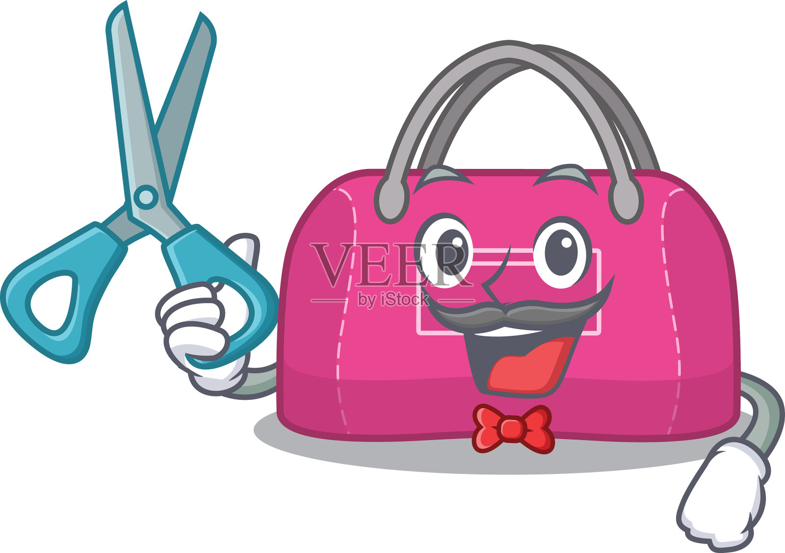 女性运动包卡通人物设计为设计元素图片