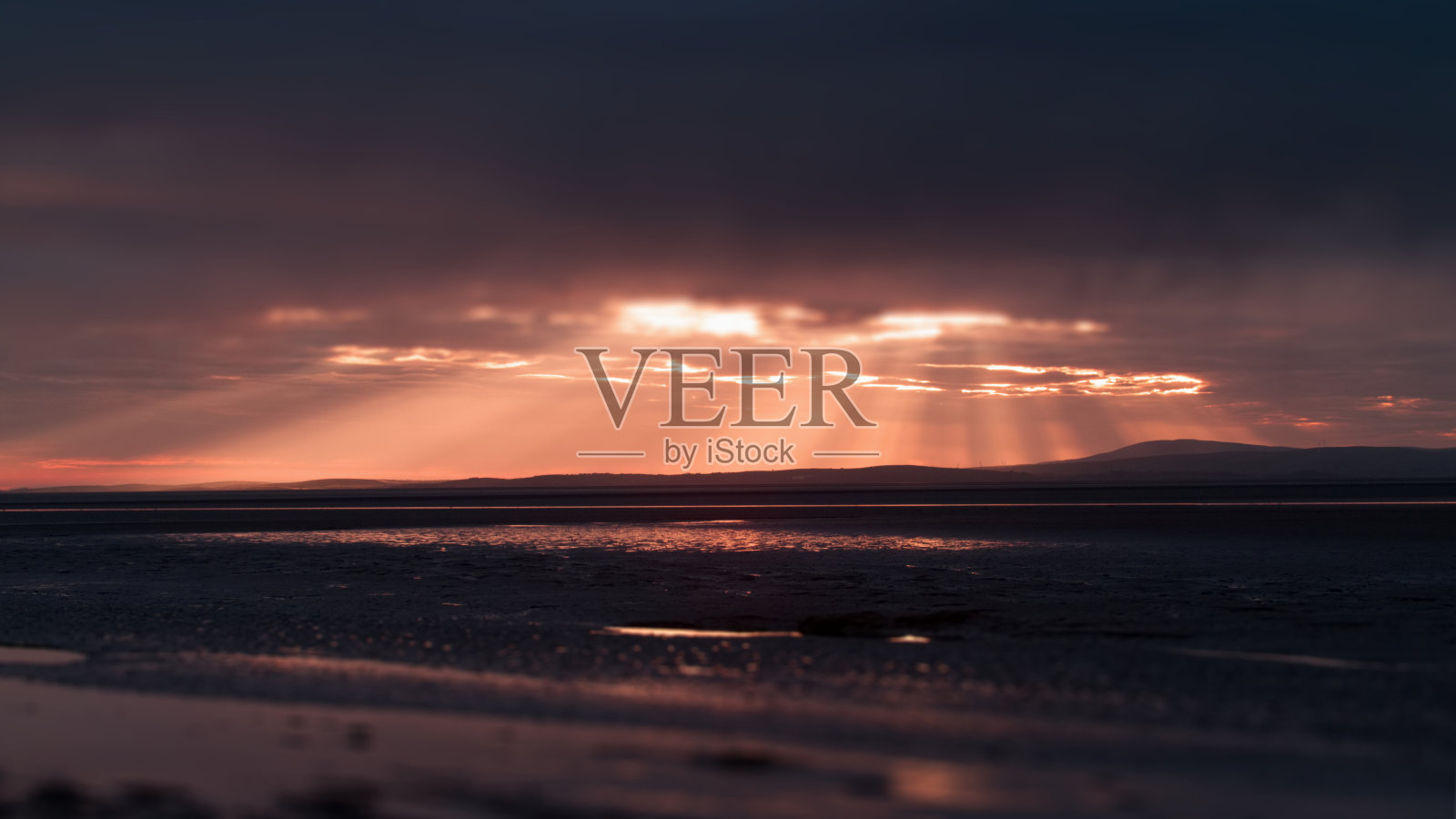 莫克姆湾周围的景色照片摄影图片