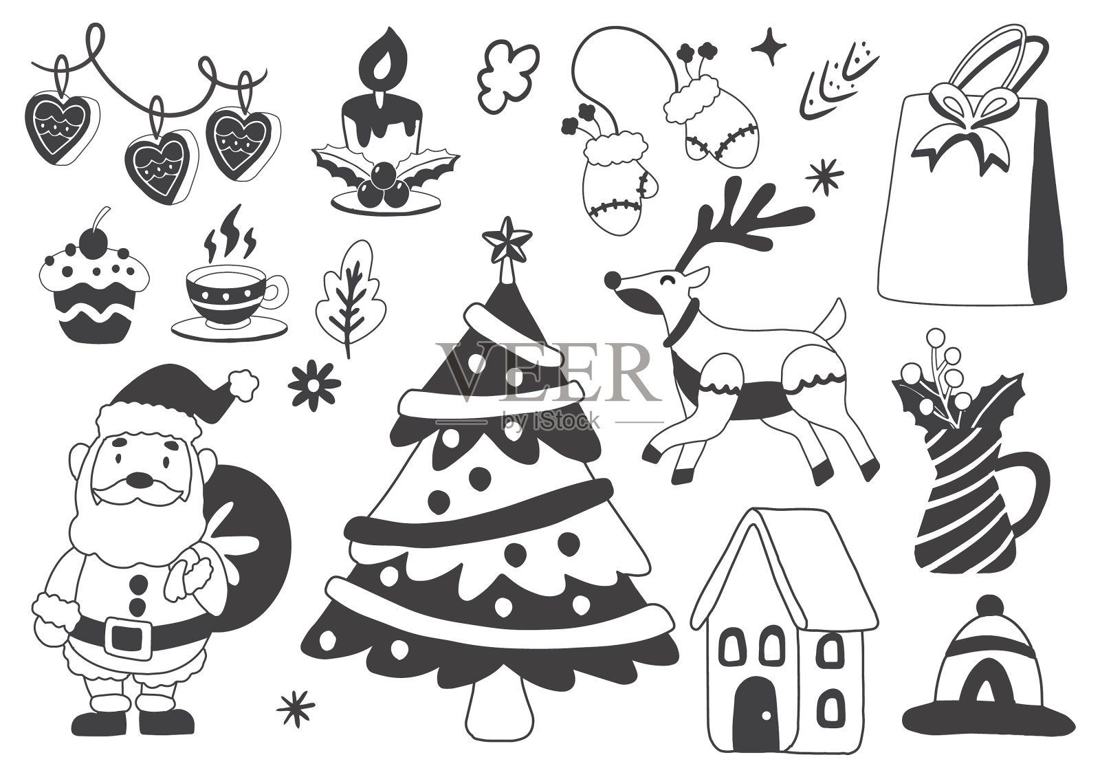 圣诞标志标志横幅设计元素图片