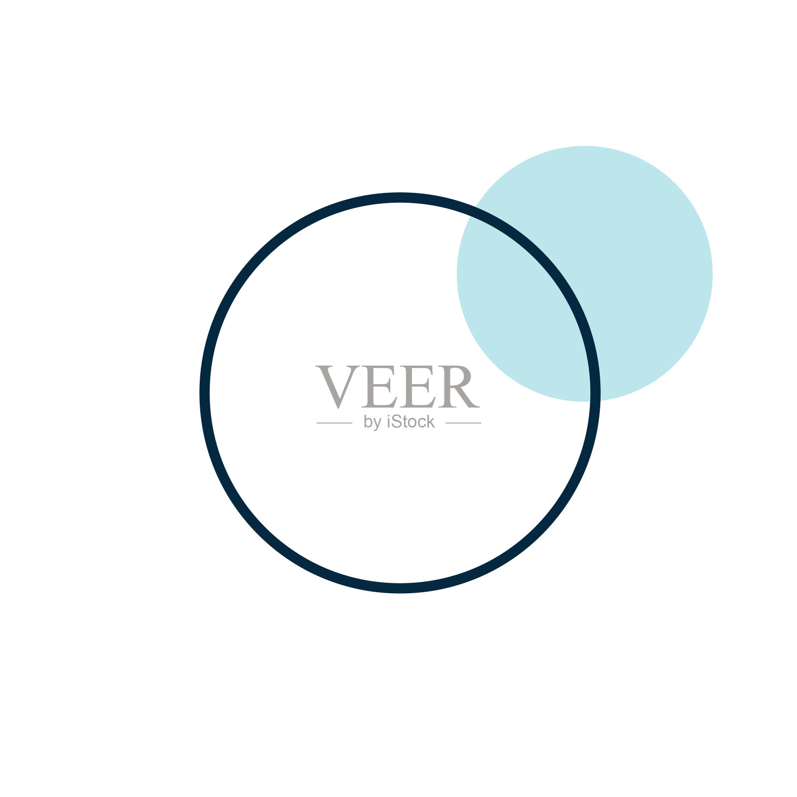 满月或新月矢量平面图标插画图片素材