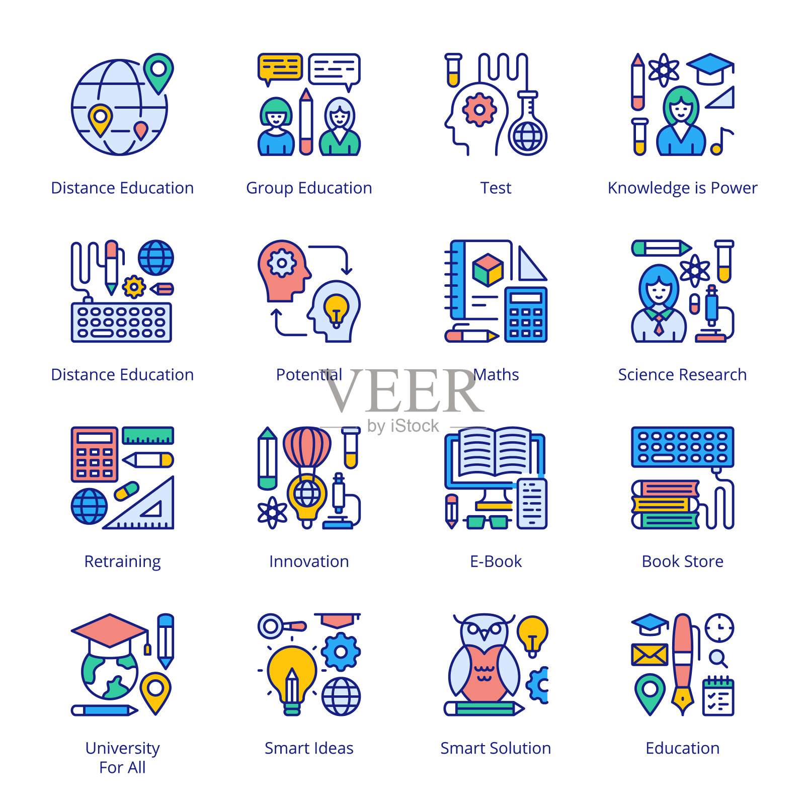 回到学校图标素材