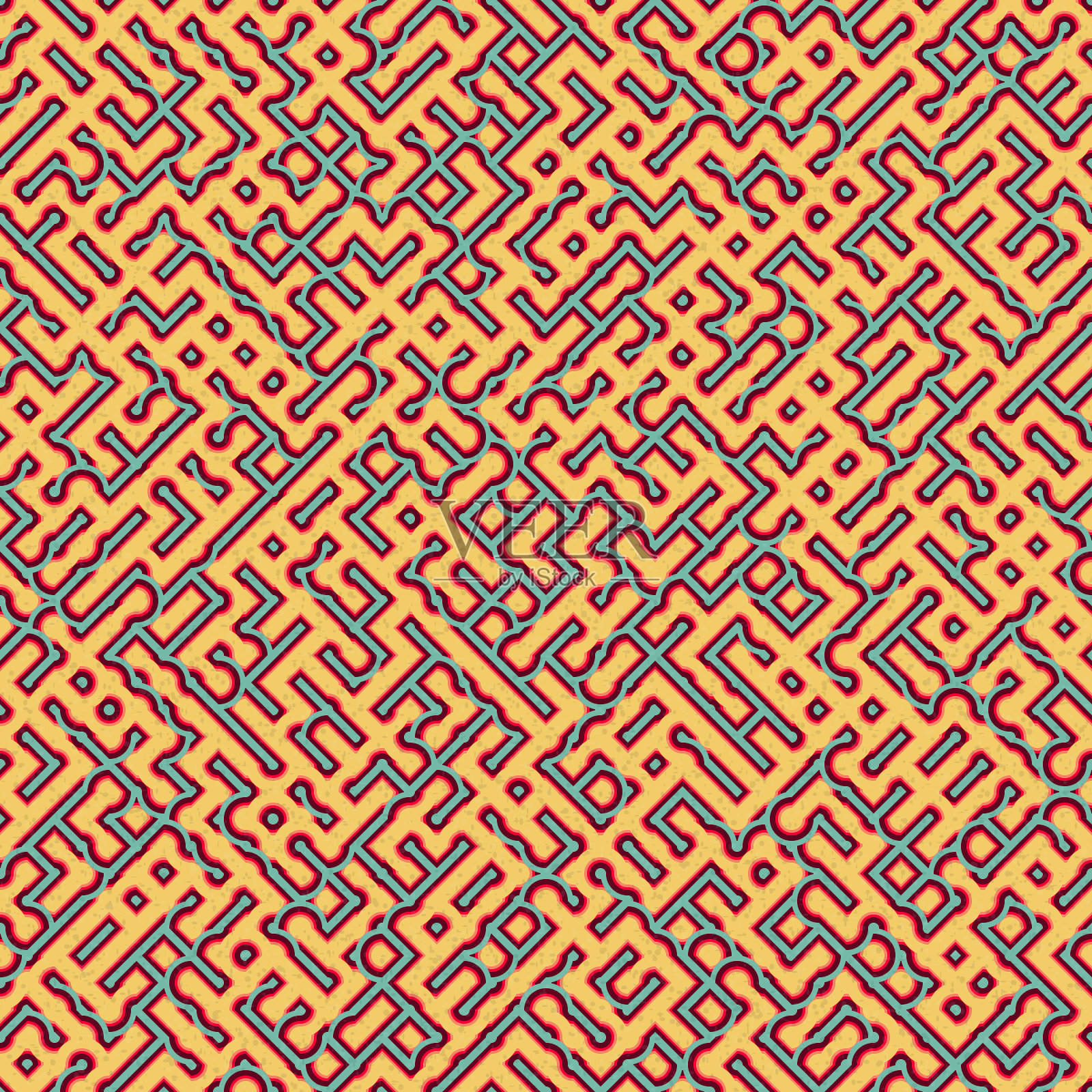 抽象几何图案生成计算艺术插图插画图片素材