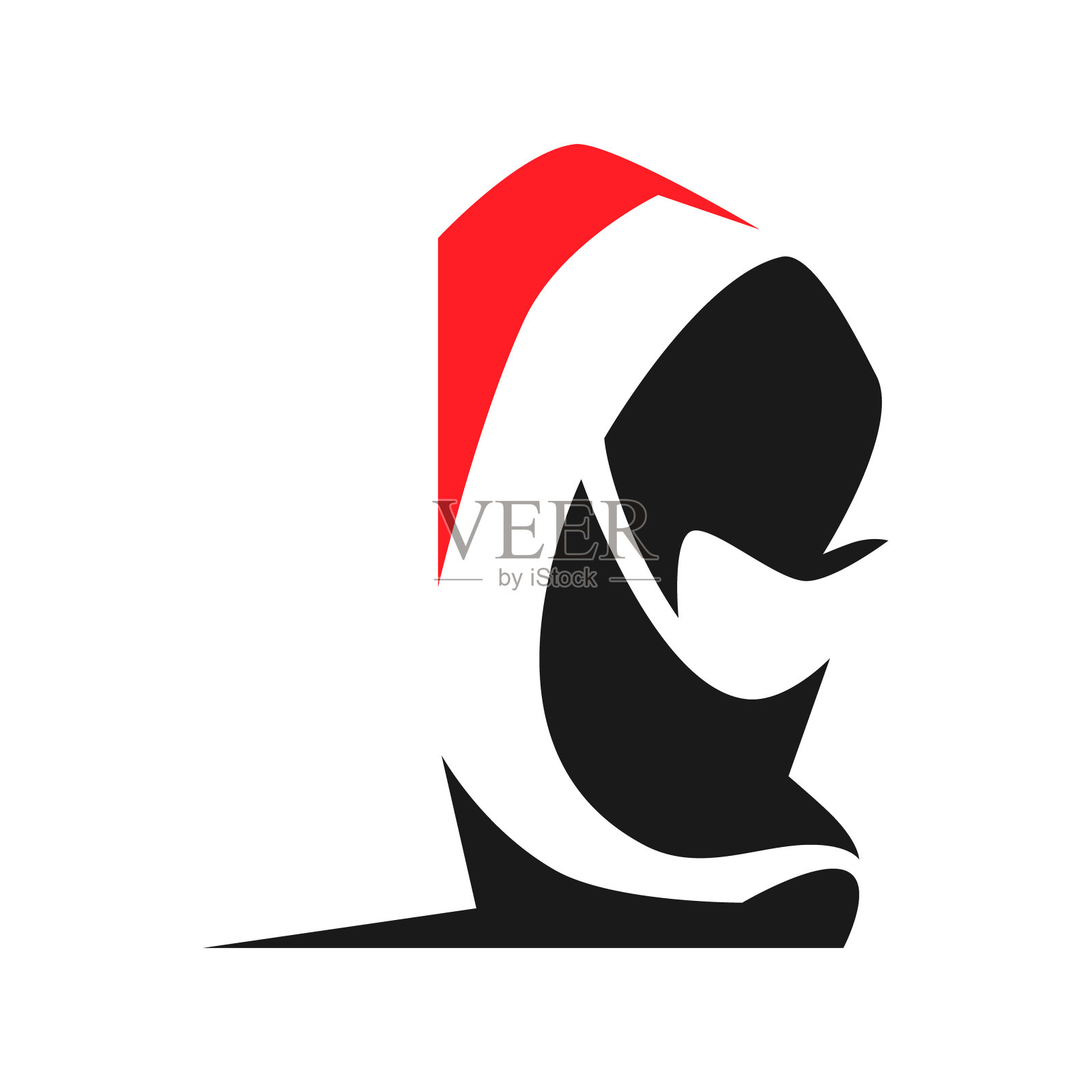 白色背景上的跑鞋标志插画图片素材